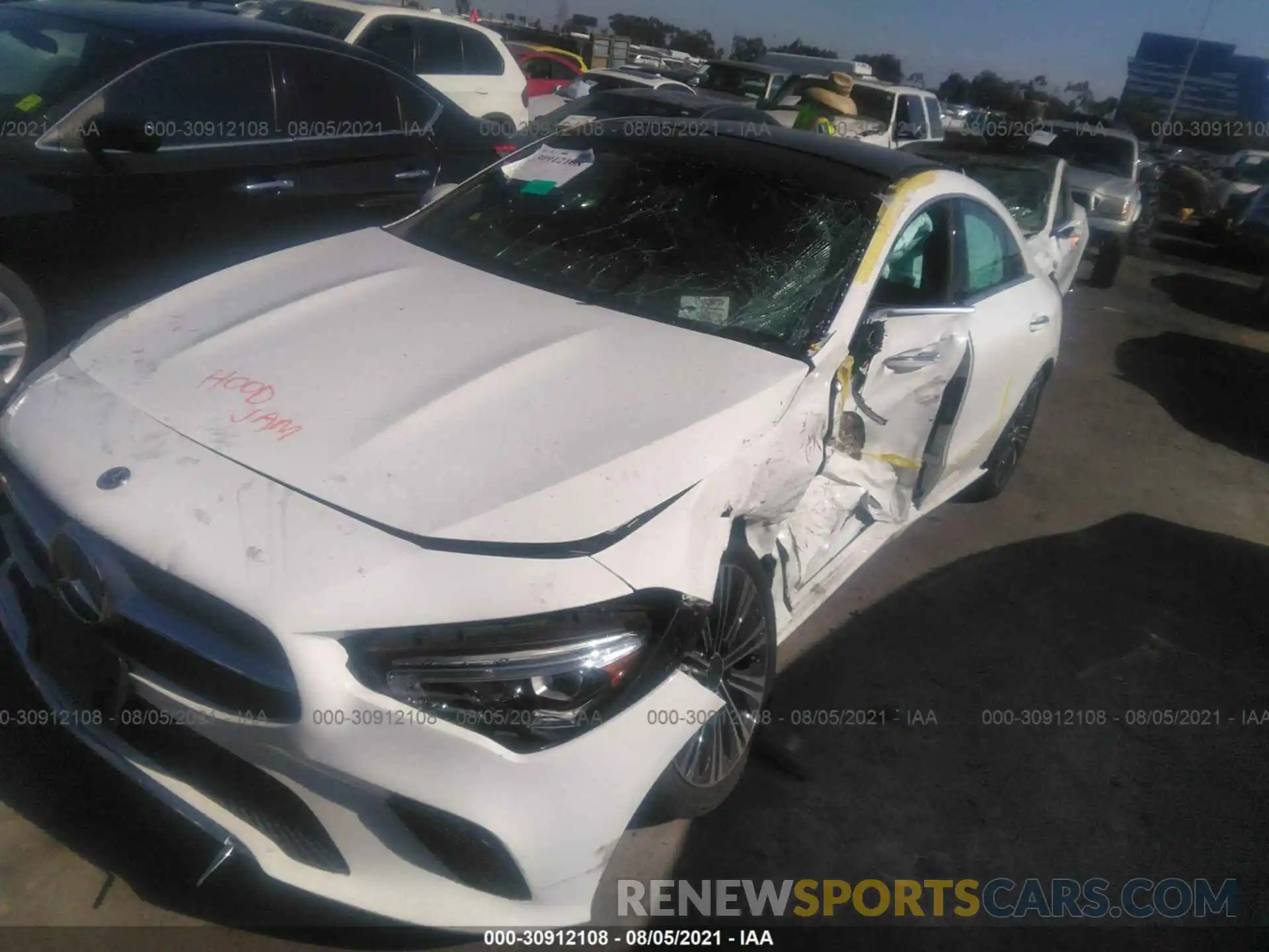 6 Photograph of a damaged car W1K5J4GB5MN191267 MERCEDES-BENZ CLA 2021