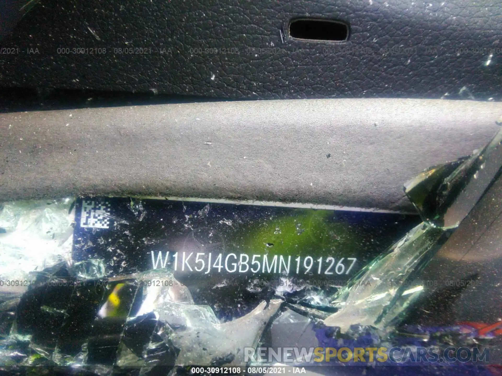 9 Photograph of a damaged car W1K5J4GB5MN191267 MERCEDES-BENZ CLA 2021