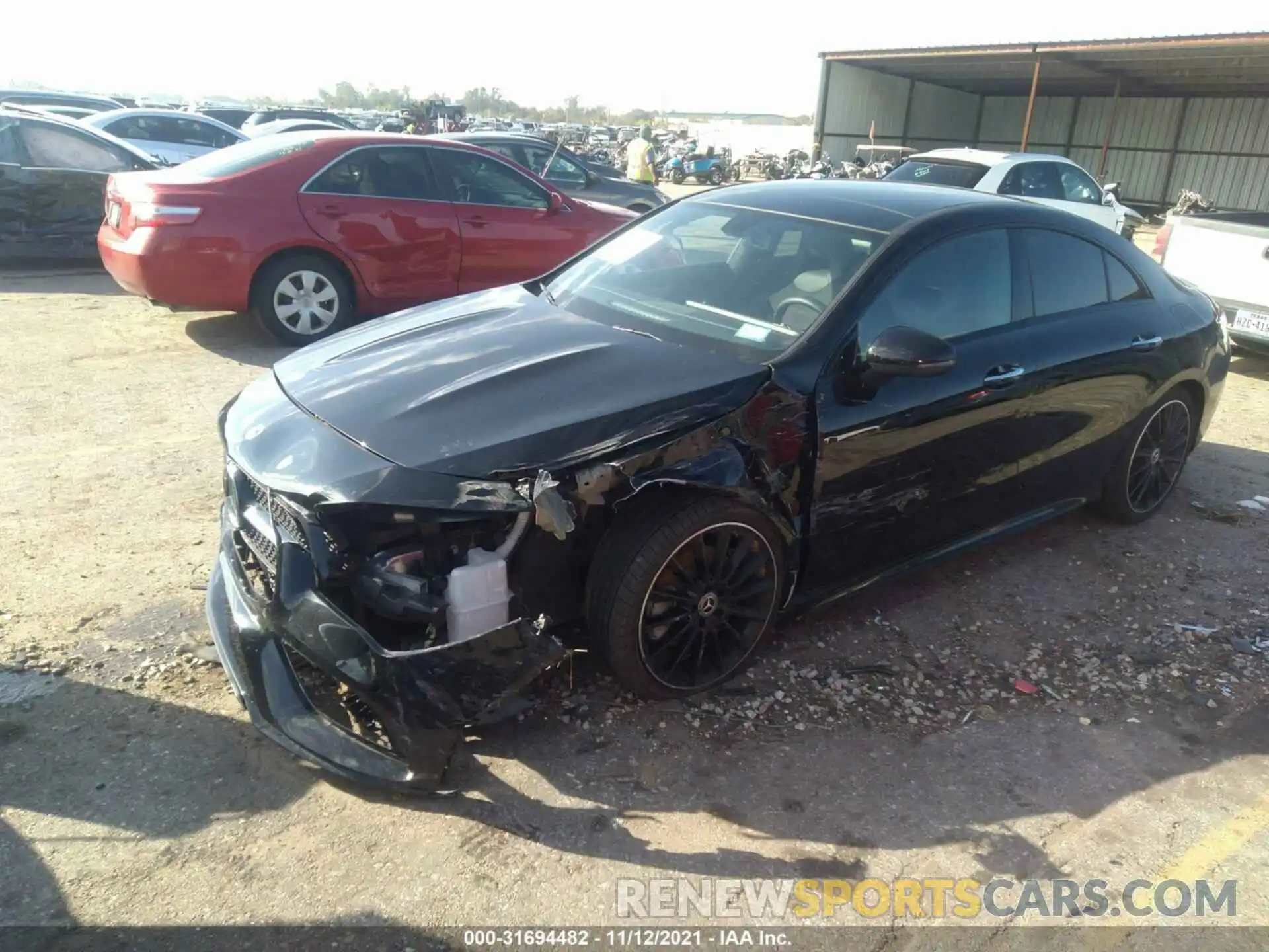 2 Photograph of a damaged car W1K5J4GB5MN199658 MERCEDES-BENZ CLA 2021