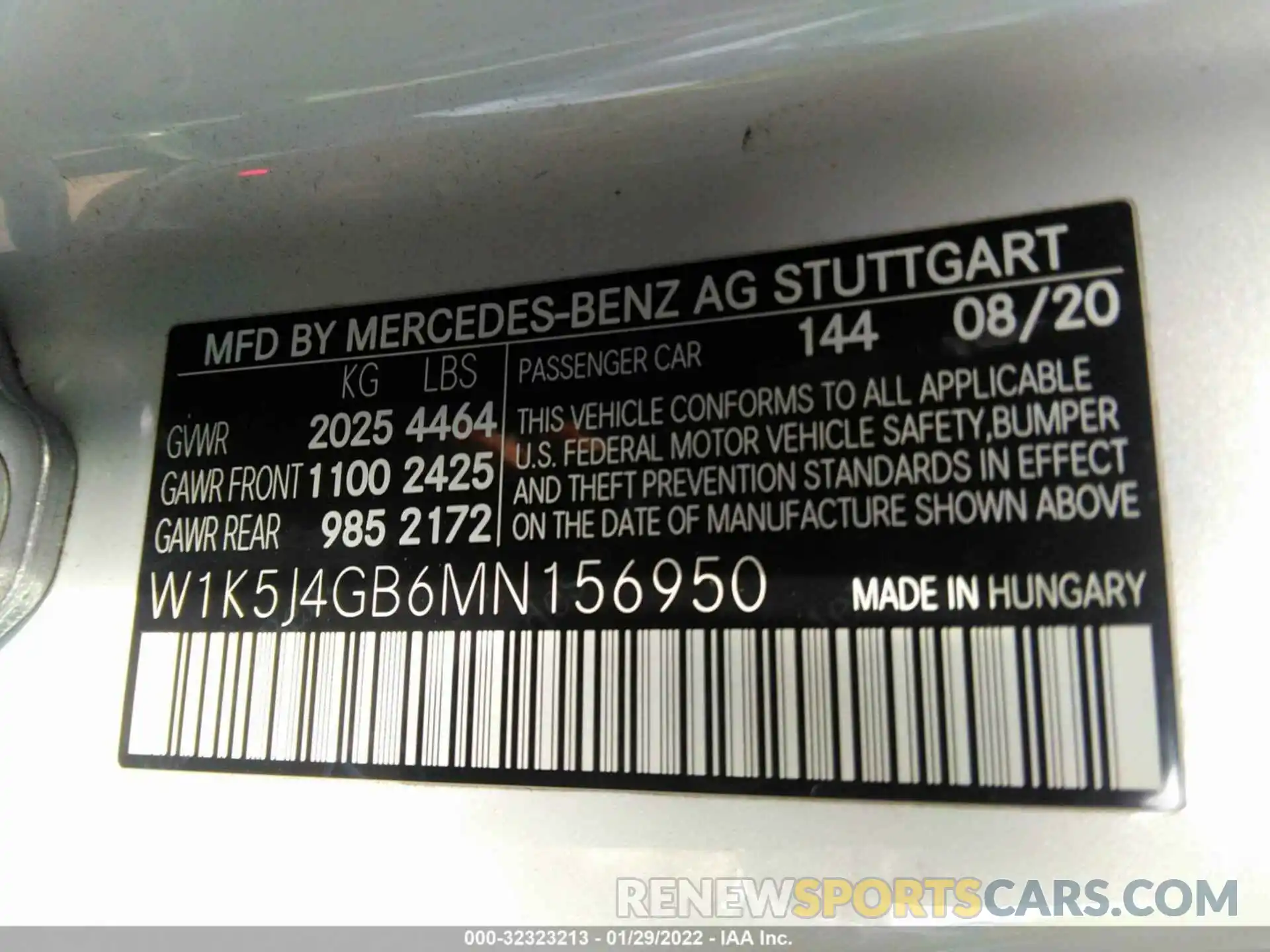 9 Photograph of a damaged car W1K5J4GB6MN156950 MERCEDES-BENZ CLA 2021