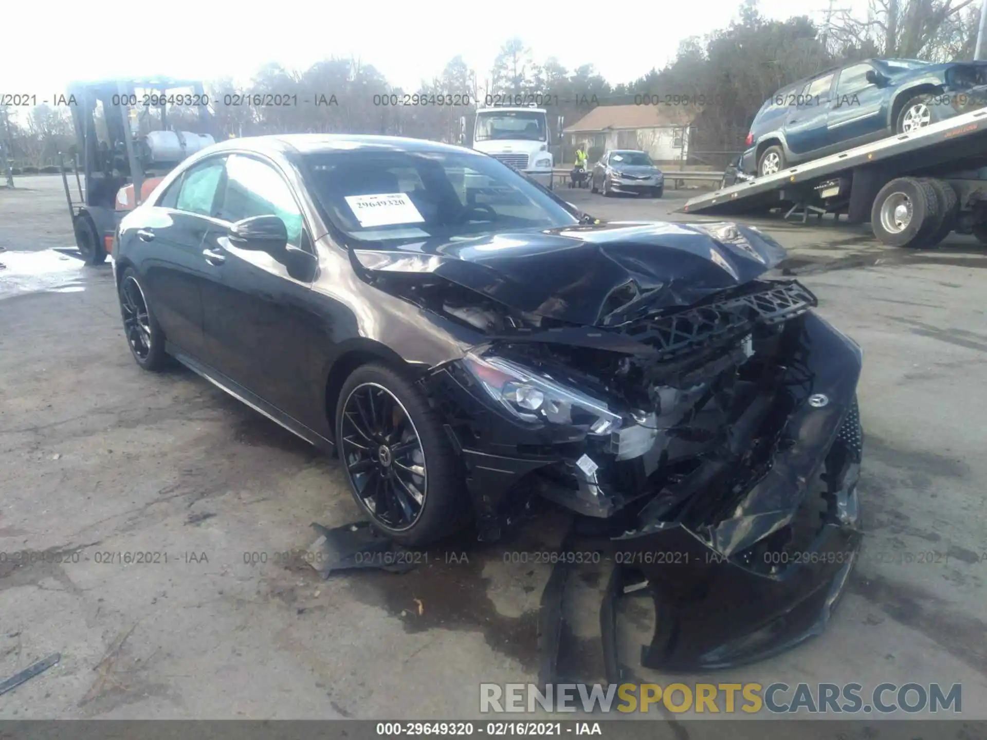 1 Photograph of a damaged car W1K5J4GB6MN192220 MERCEDES-BENZ CLA 2021