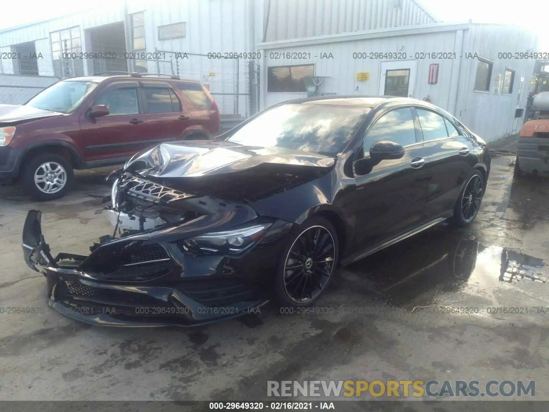 2 Photograph of a damaged car W1K5J4GB6MN192220 MERCEDES-BENZ CLA 2021