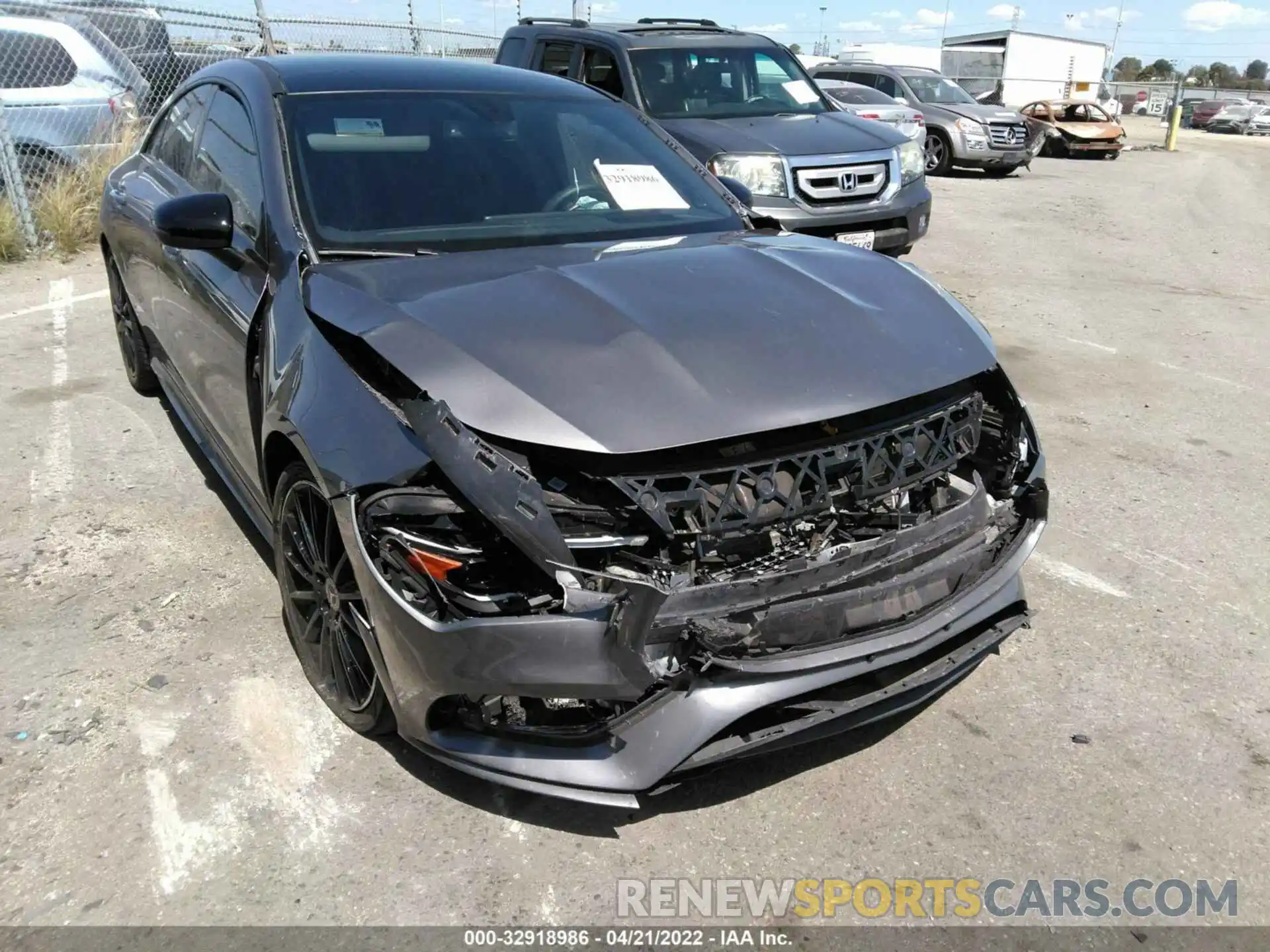 1 Photograph of a damaged car W1K5J4GB7MN176219 MERCEDES-BENZ CLA 2021