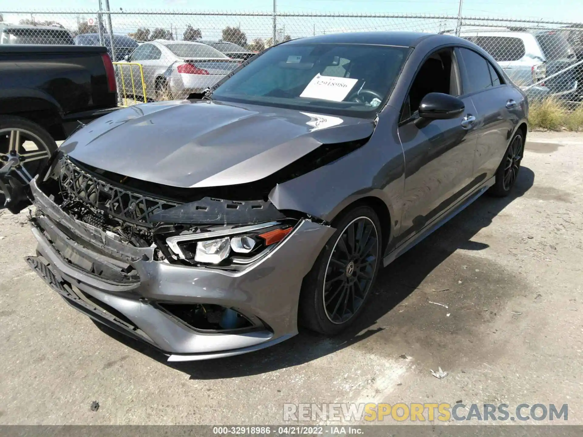 2 Photograph of a damaged car W1K5J4GB7MN176219 MERCEDES-BENZ CLA 2021