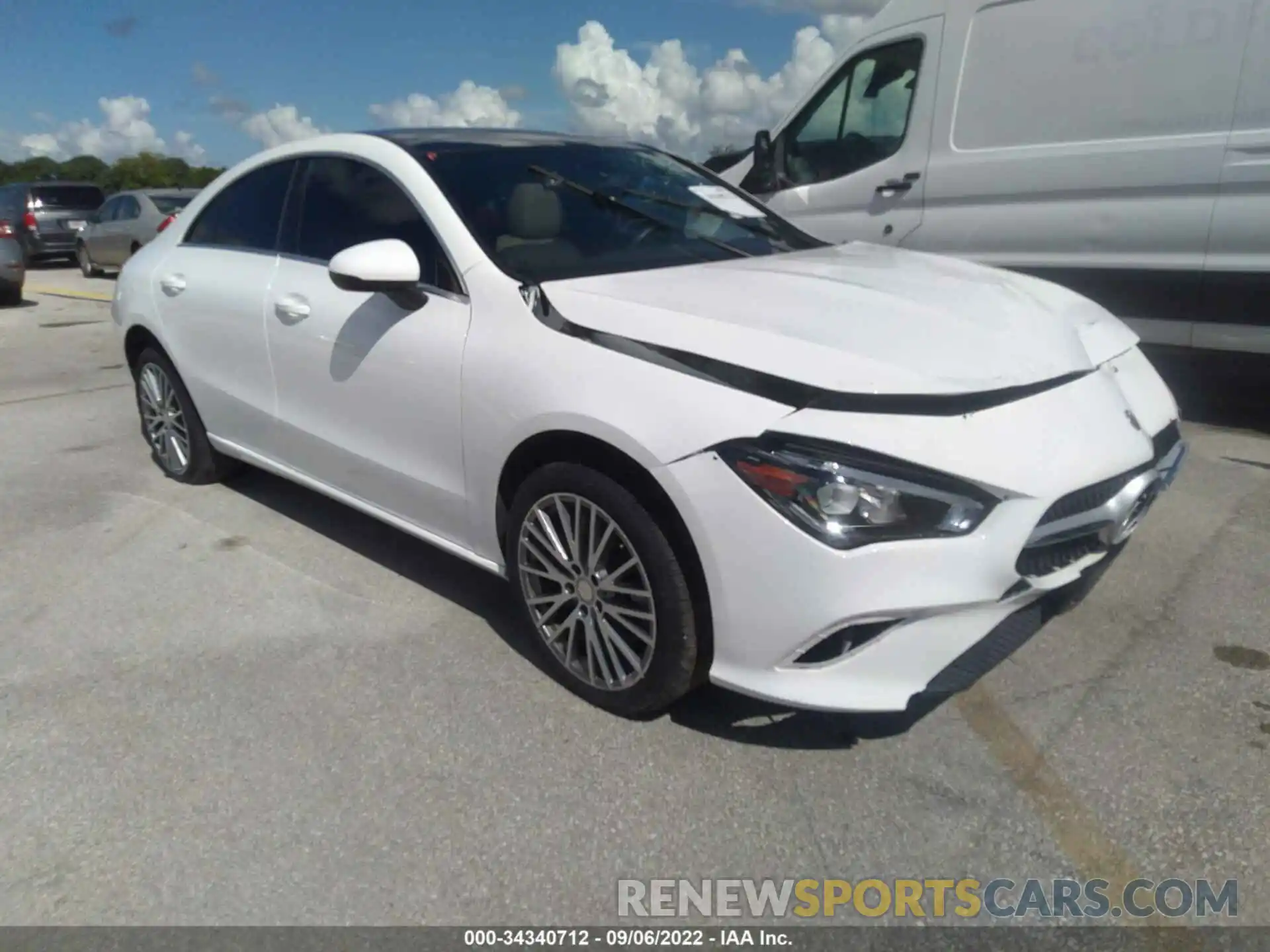 1 Photograph of a damaged car W1K5J4GB8MN177041 MERCEDES-BENZ CLA 2021