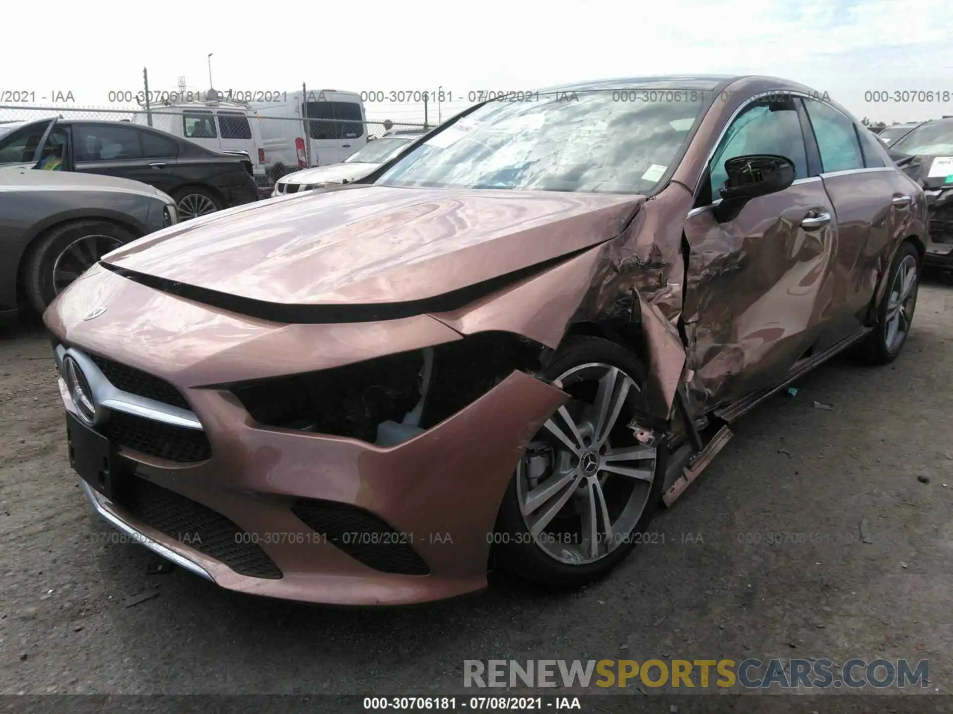 6 Photograph of a damaged car W1K5J4GB9MN197072 MERCEDES-BENZ CLA 2021