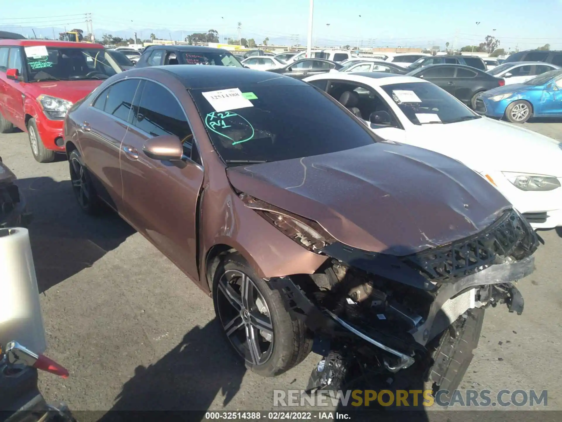 1 Photograph of a damaged car W1K5J4GB9MN212203 MERCEDES-BENZ CLA 2021