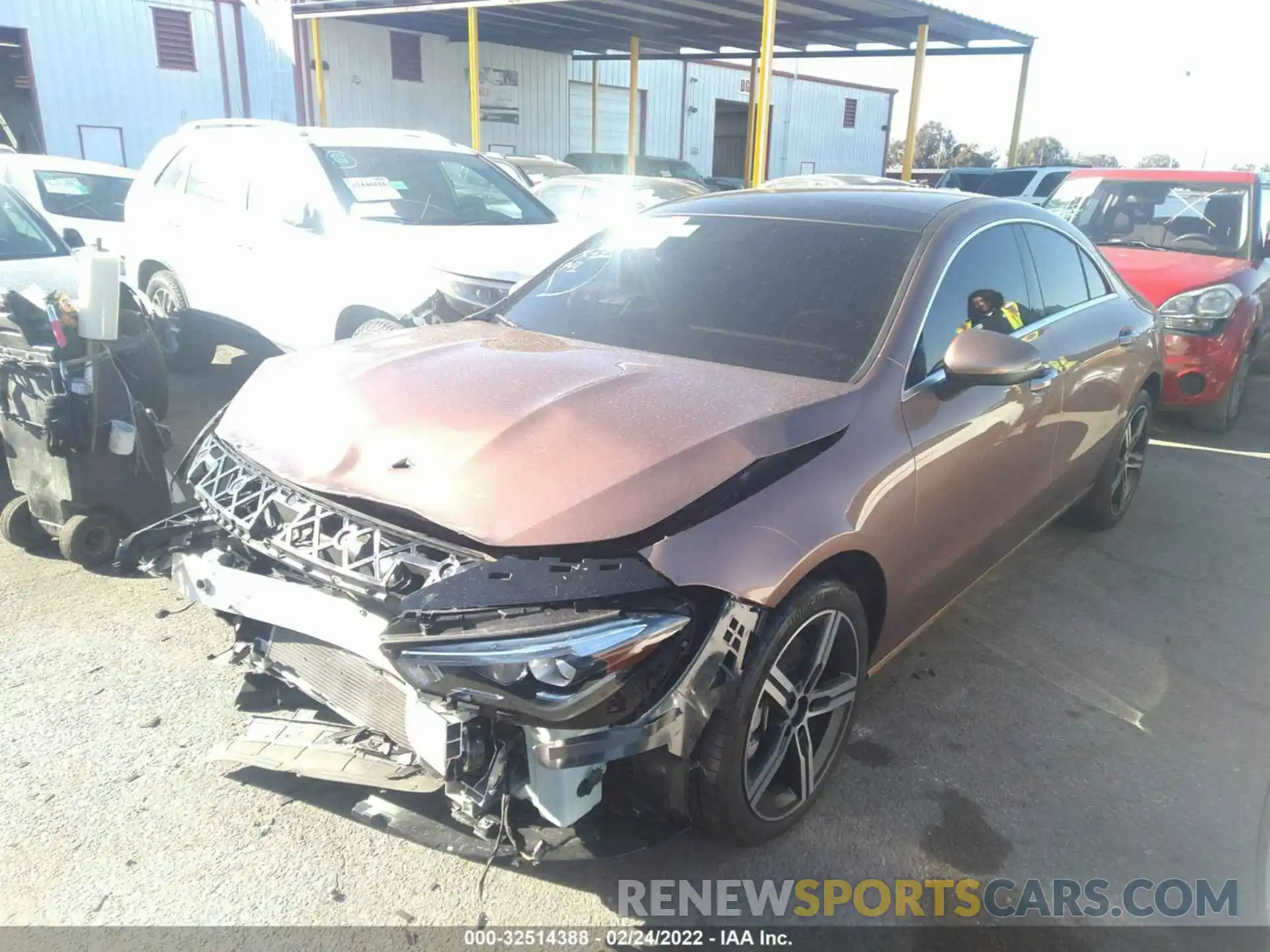 2 Photograph of a damaged car W1K5J4GB9MN212203 MERCEDES-BENZ CLA 2021