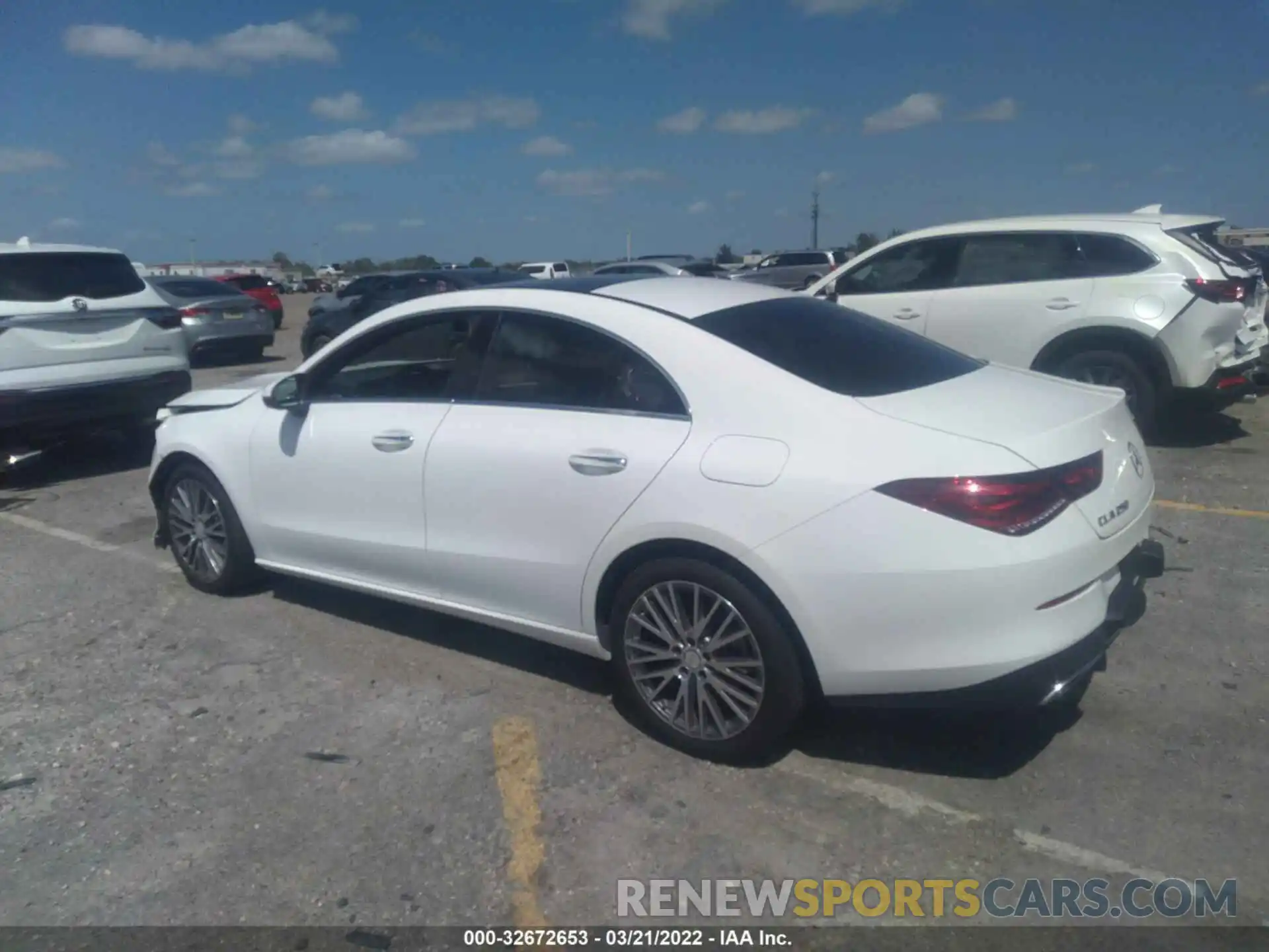 3 Photograph of a damaged car W1K5J4GBXMN192253 MERCEDES-BENZ CLA 2021