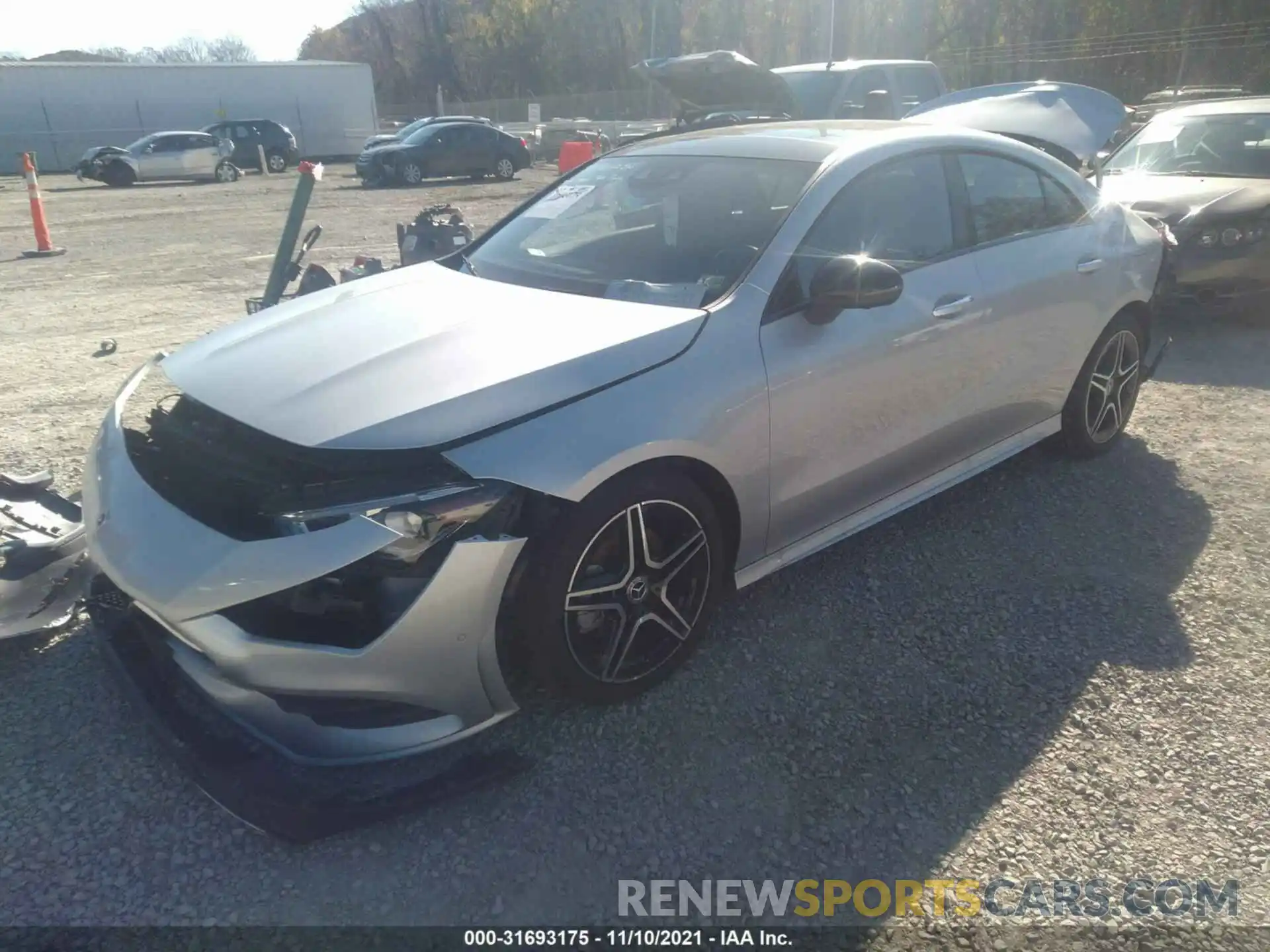 2 Photograph of a damaged car W1K5J4HB1MN189532 MERCEDES-BENZ CLA 2021