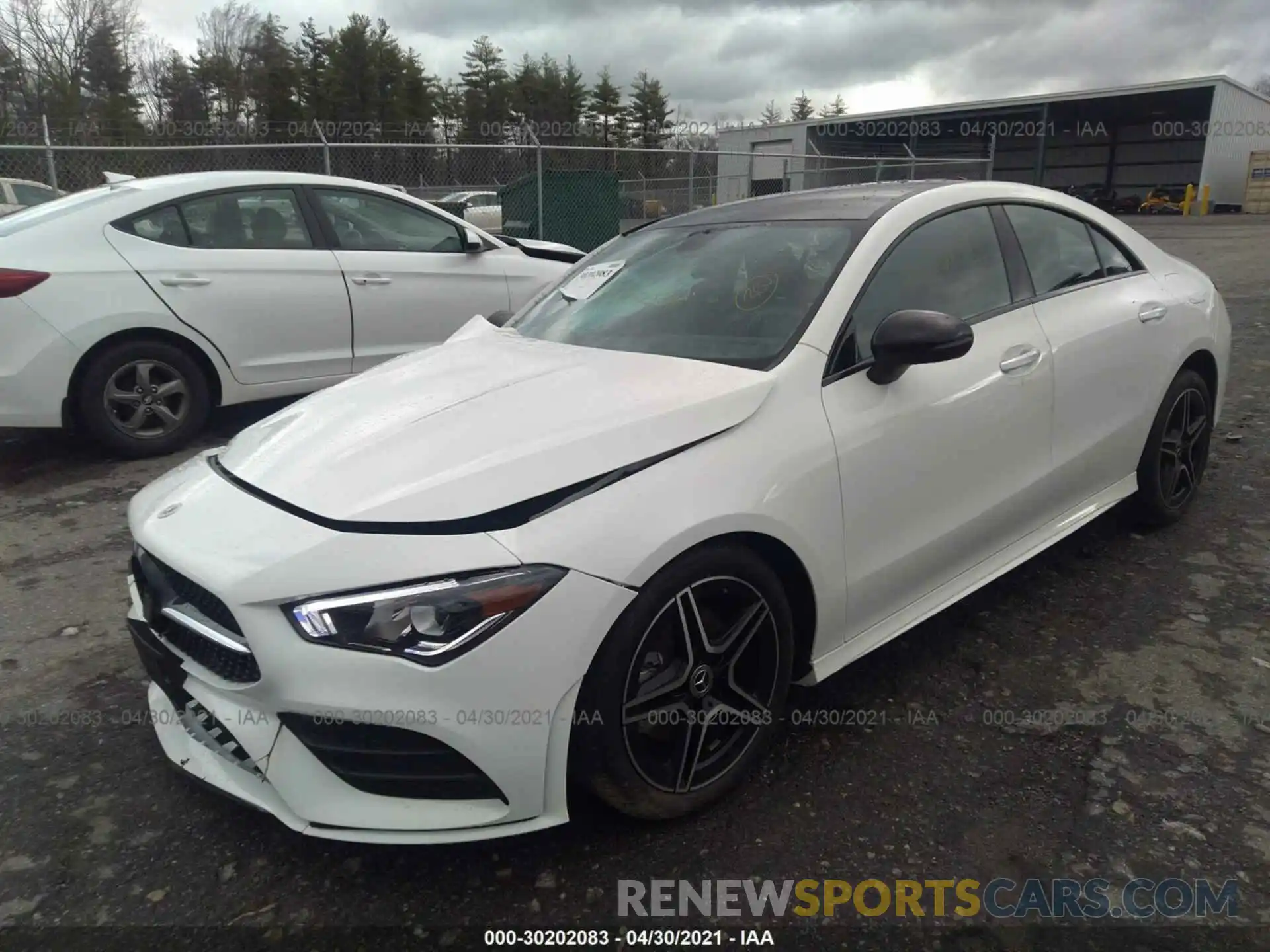 2 Photograph of a damaged car W1K5J4HB3MN158668 MERCEDES-BENZ CLA 2021