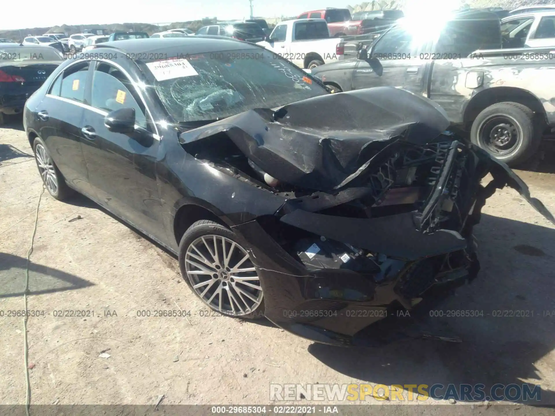 1 Photograph of a damaged car W1K5J4HB4MN147887 MERCEDES-BENZ CLA 2021