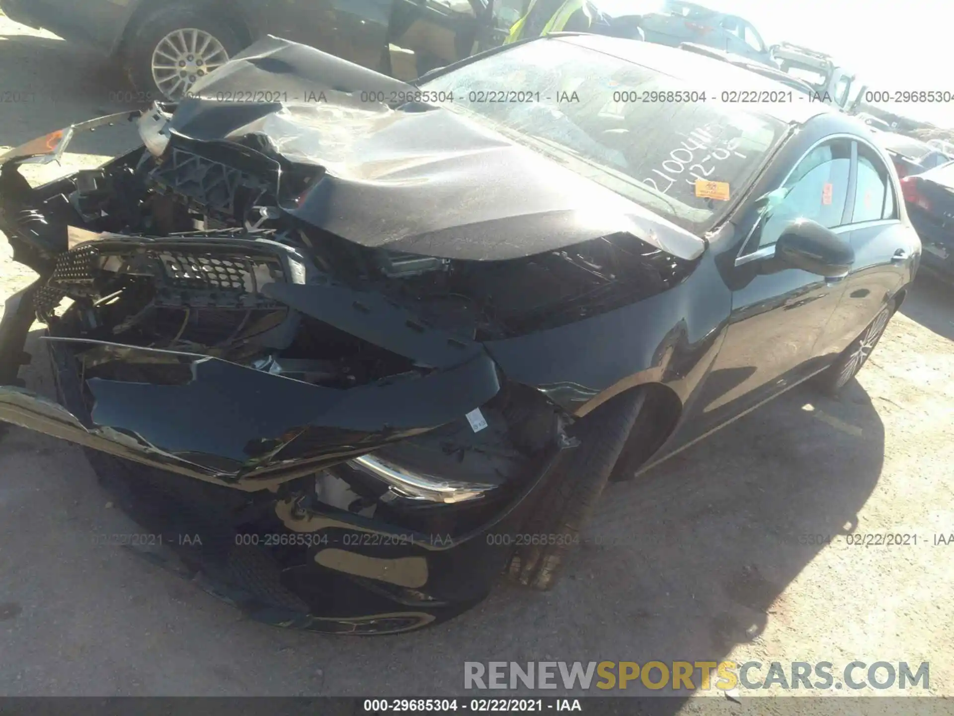 2 Photograph of a damaged car W1K5J4HB4MN147887 MERCEDES-BENZ CLA 2021