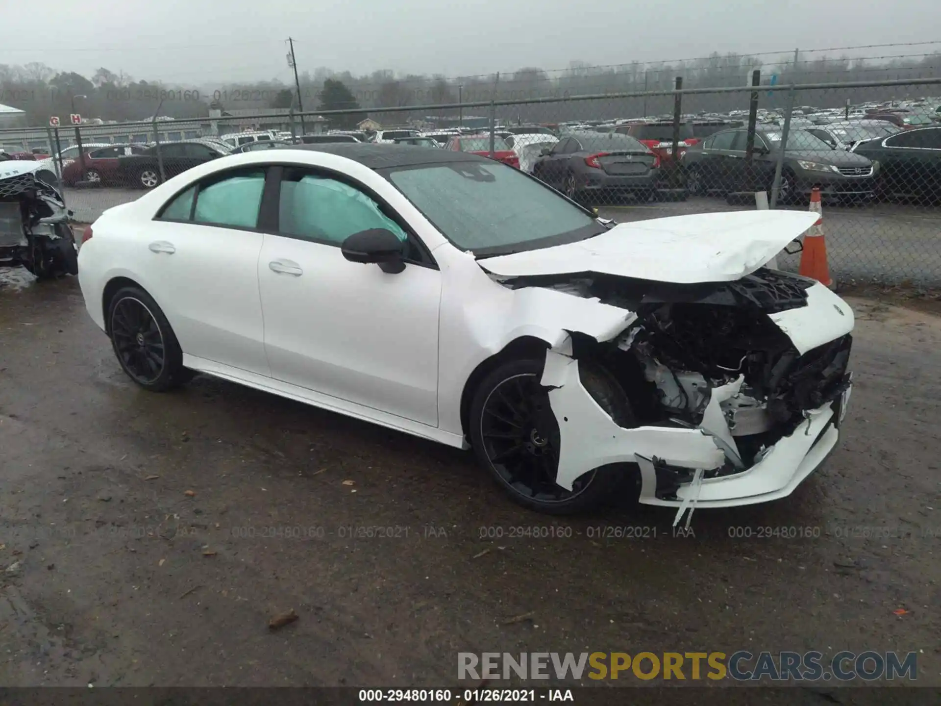 1 Photograph of a damaged car W1K5J4HB4MN171798 MERCEDES-BENZ CLA 2021