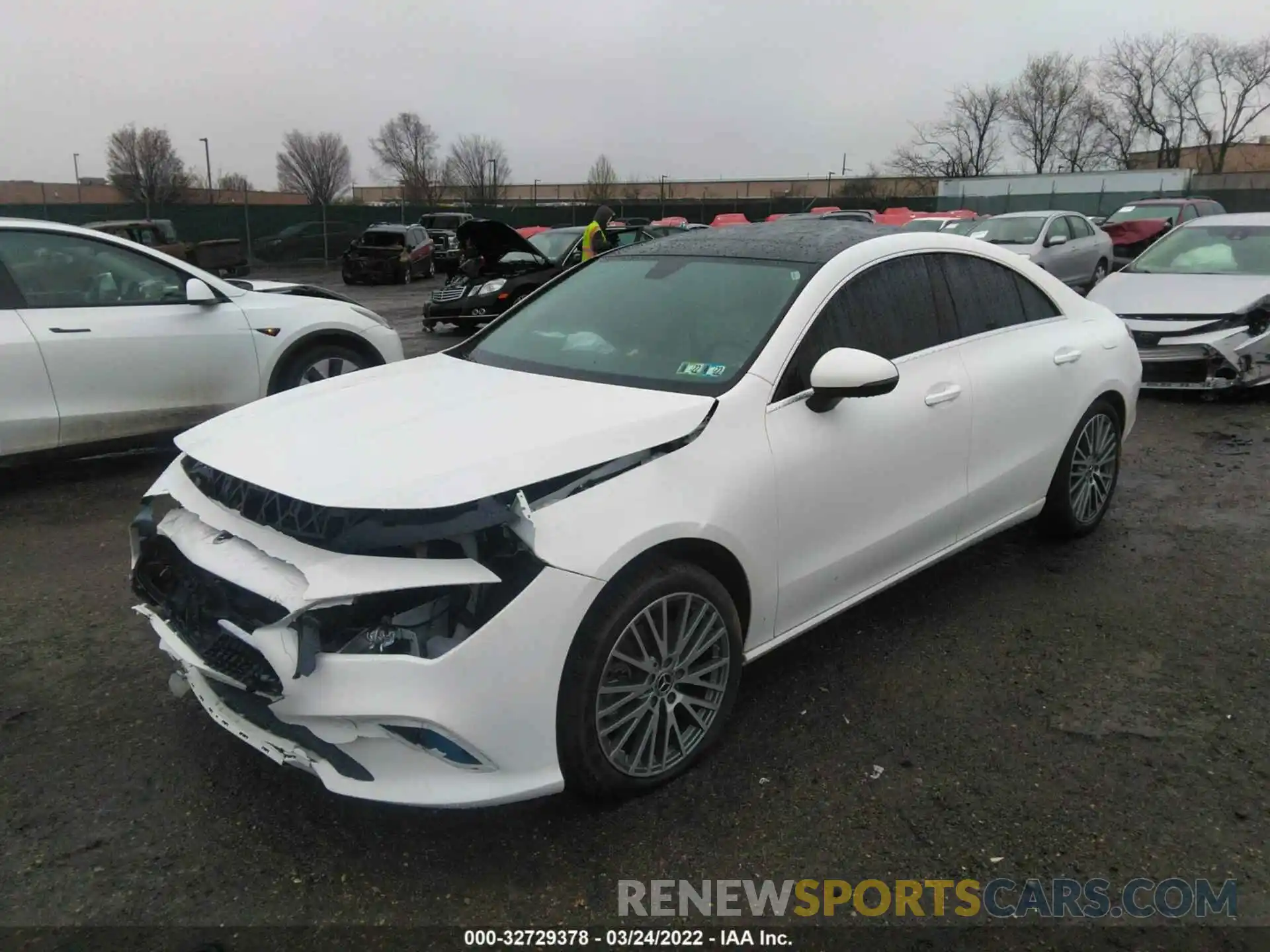 2 Photograph of a damaged car W1K5J4HB4MN211264 MERCEDES-BENZ CLA 2021