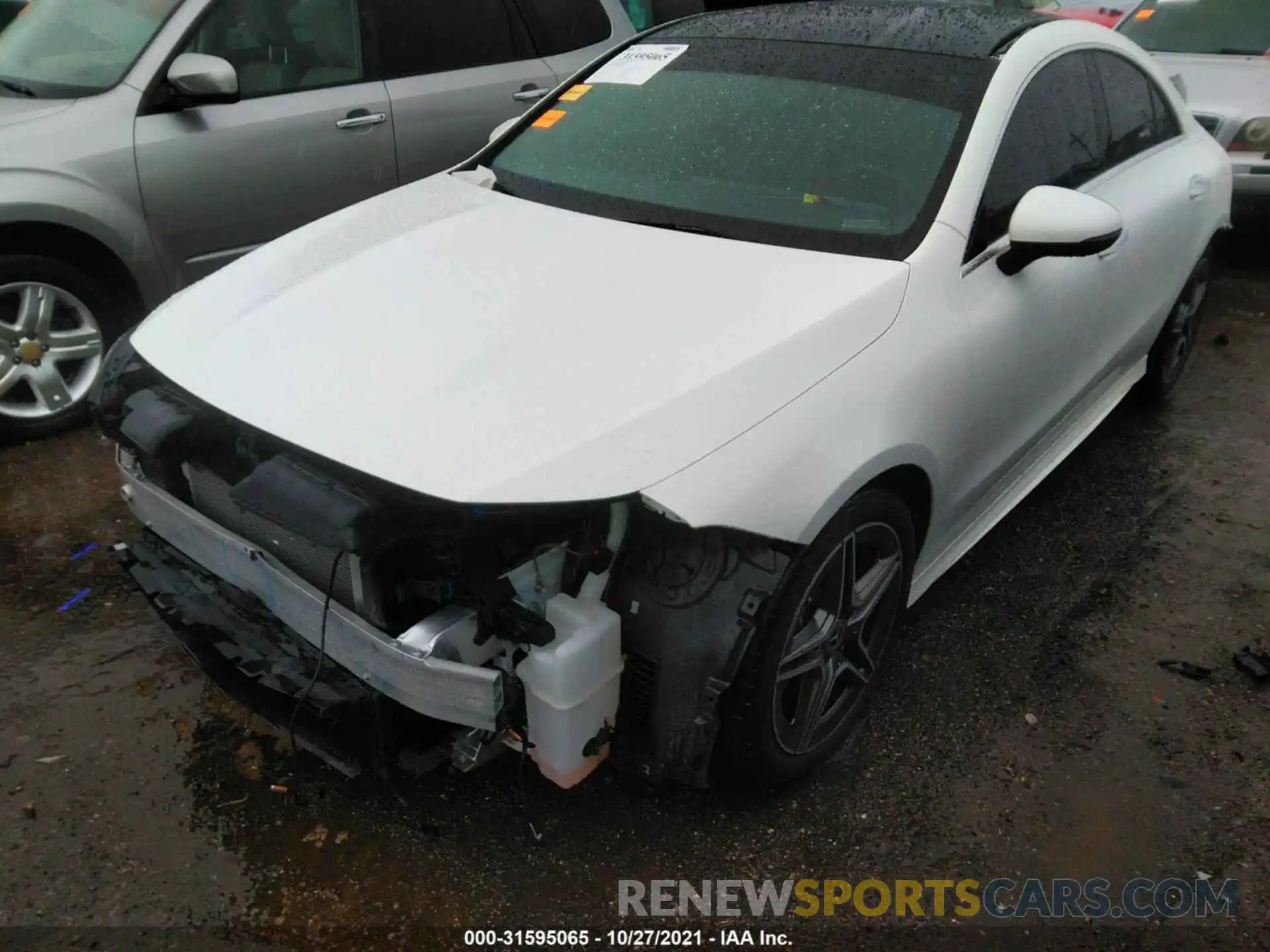 2 Photograph of a damaged car W1K5J4HBXMN166539 MERCEDES-BENZ CLA 2021