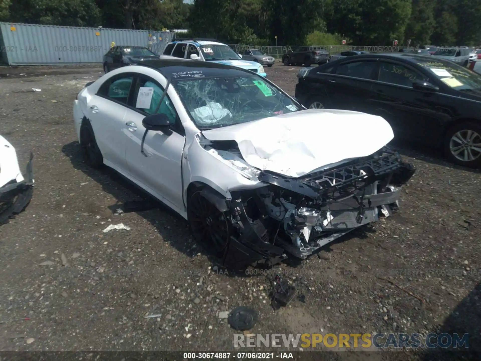 1 Photograph of a damaged car W1K5J5BB1MN172583 MERCEDES-BENZ CLA 2021