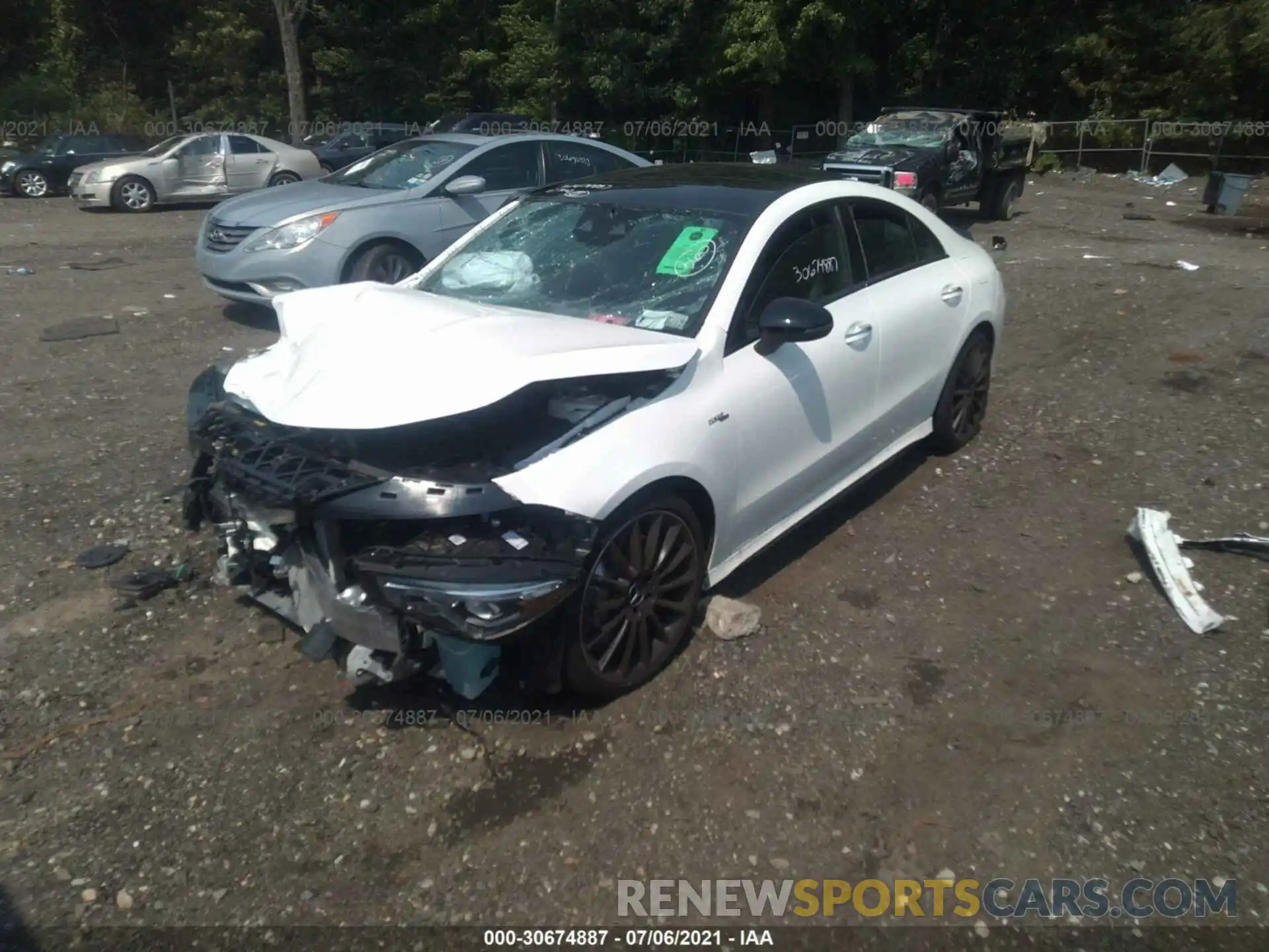 2 Photograph of a damaged car W1K5J5BB1MN172583 MERCEDES-BENZ CLA 2021