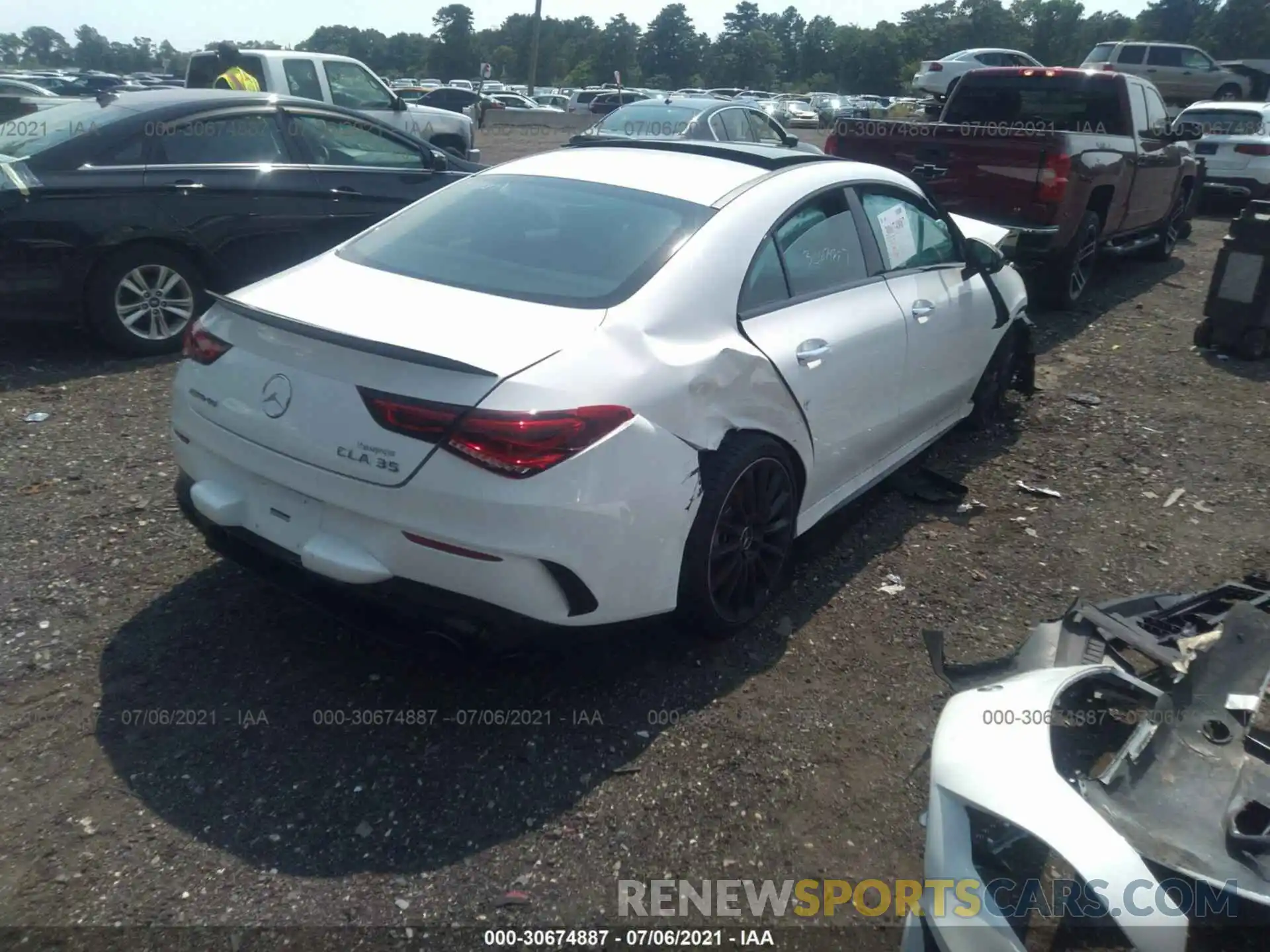 4 Photograph of a damaged car W1K5J5BB1MN172583 MERCEDES-BENZ CLA 2021