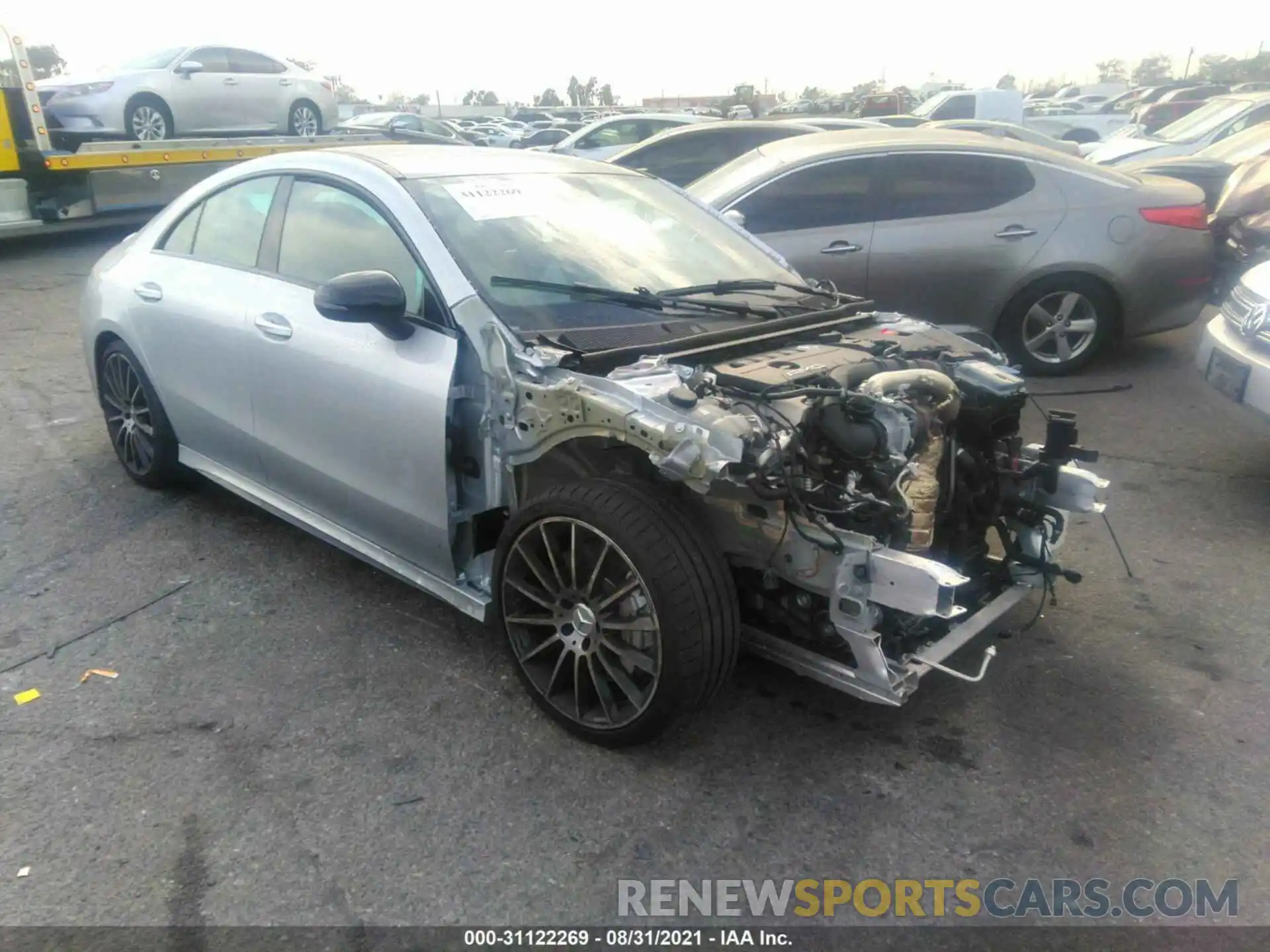 1 Photograph of a damaged car W1K5J5BB2MN214436 MERCEDES-BENZ CLA 2021