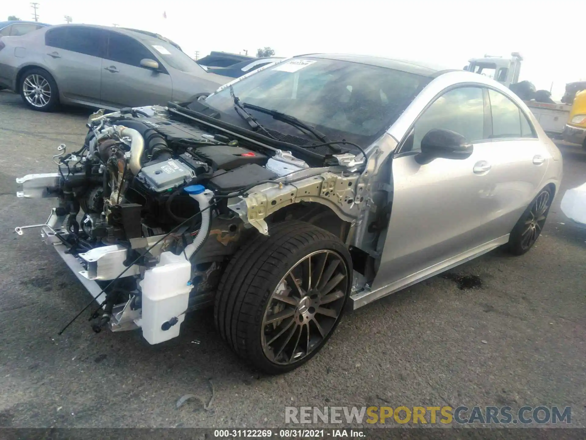 2 Photograph of a damaged car W1K5J5BB2MN214436 MERCEDES-BENZ CLA 2021