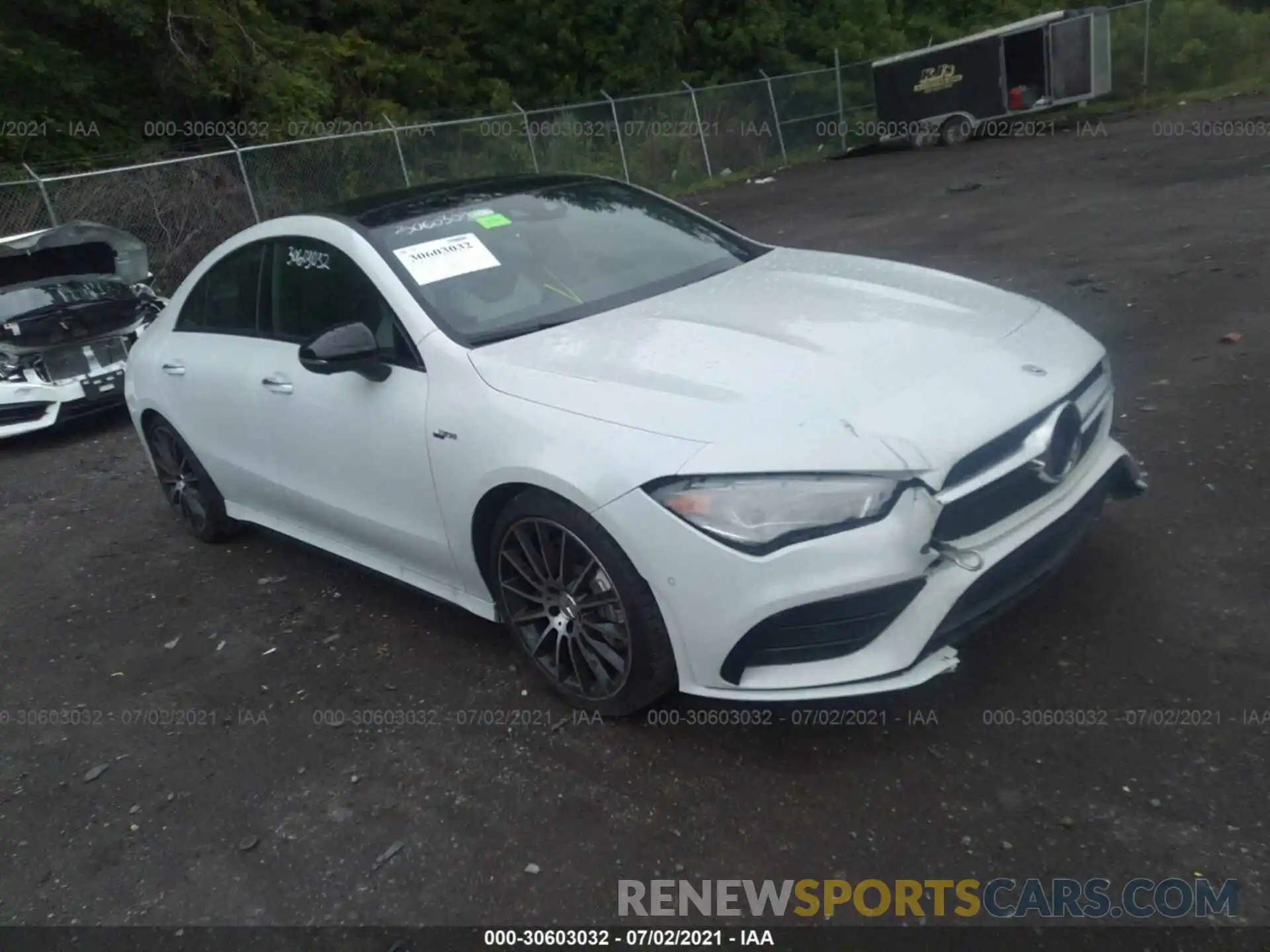 1 Photograph of a damaged car W1K5J5BB4MN177504 MERCEDES-BENZ CLA 2021