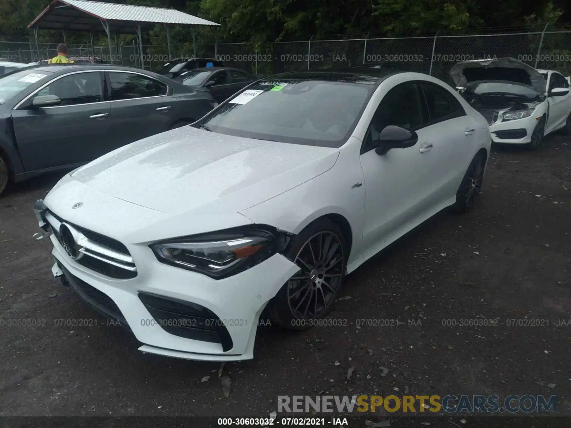 2 Photograph of a damaged car W1K5J5BB4MN177504 MERCEDES-BENZ CLA 2021