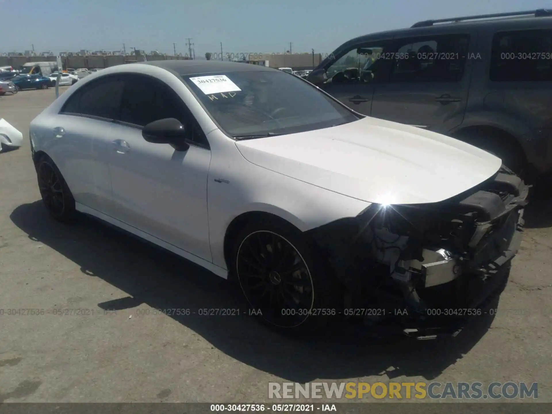 1 Photograph of a damaged car W1K5J5BB6MN162597 MERCEDES-BENZ CLA 2021