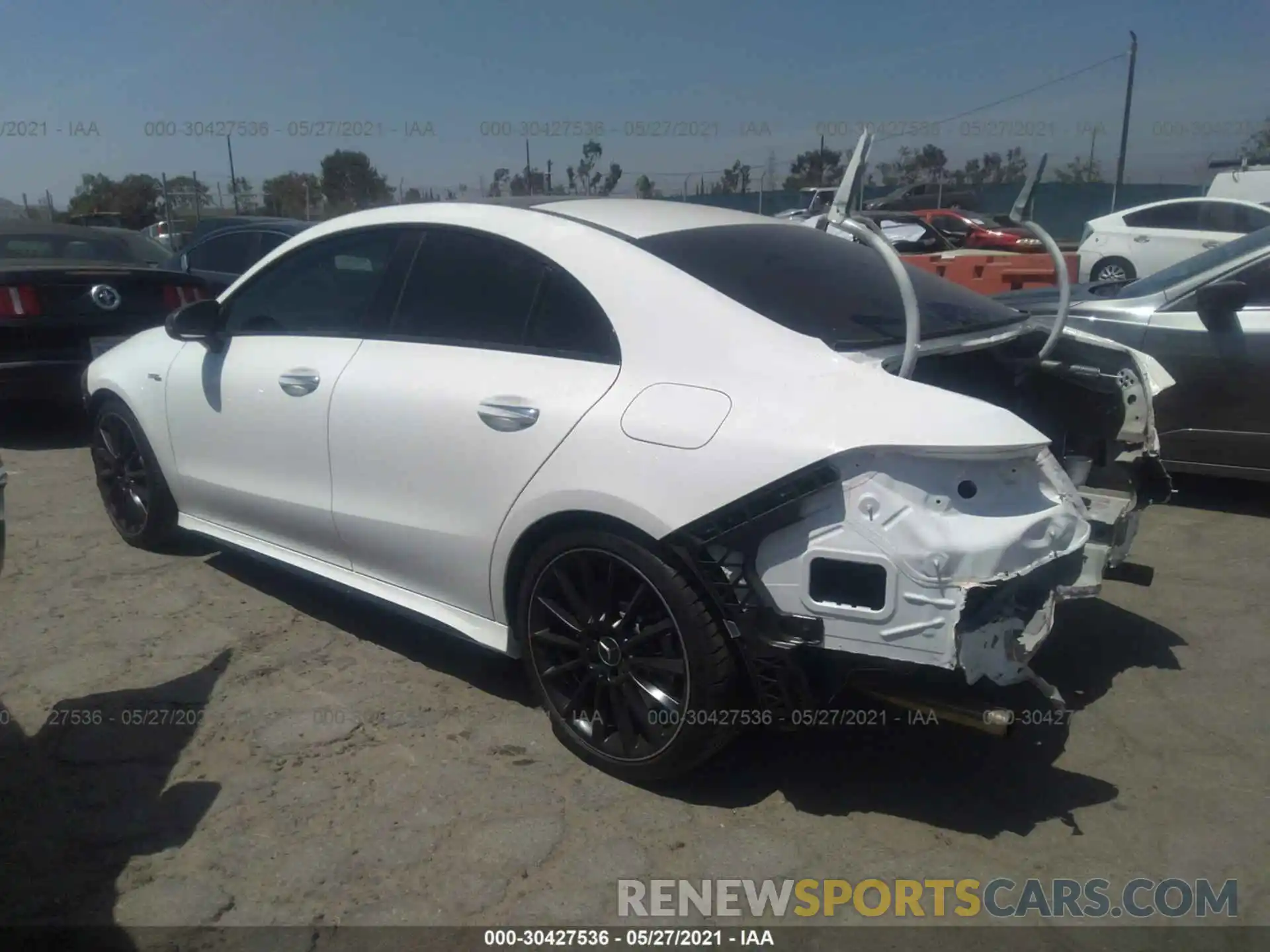 3 Photograph of a damaged car W1K5J5BB6MN162597 MERCEDES-BENZ CLA 2021