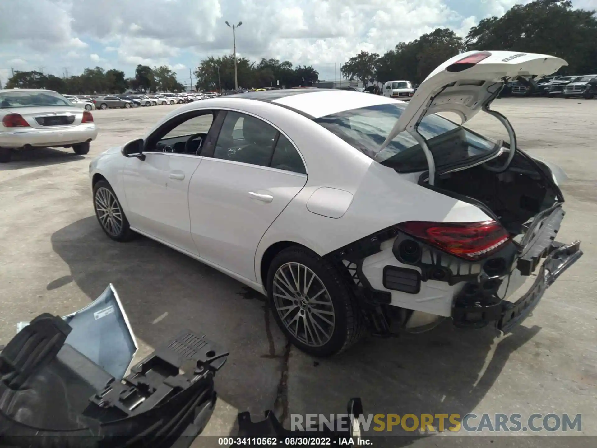 3 Photograph of a damaged car W1K5J4GB5NN295789 MERCEDES-BENZ CLA 2022