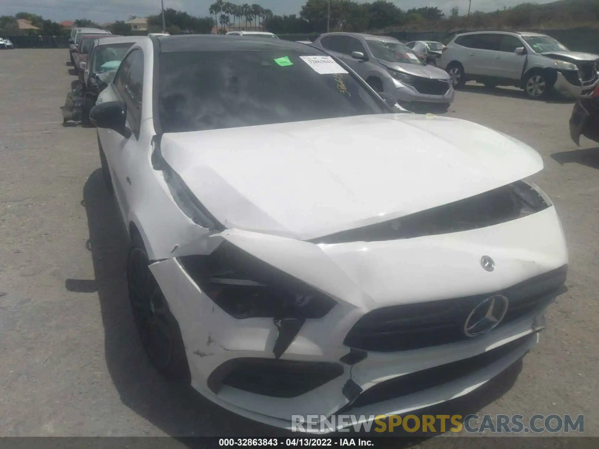 6 Photograph of a damaged car W1K5J5BB3NN269351 MERCEDES-BENZ CLA 2022