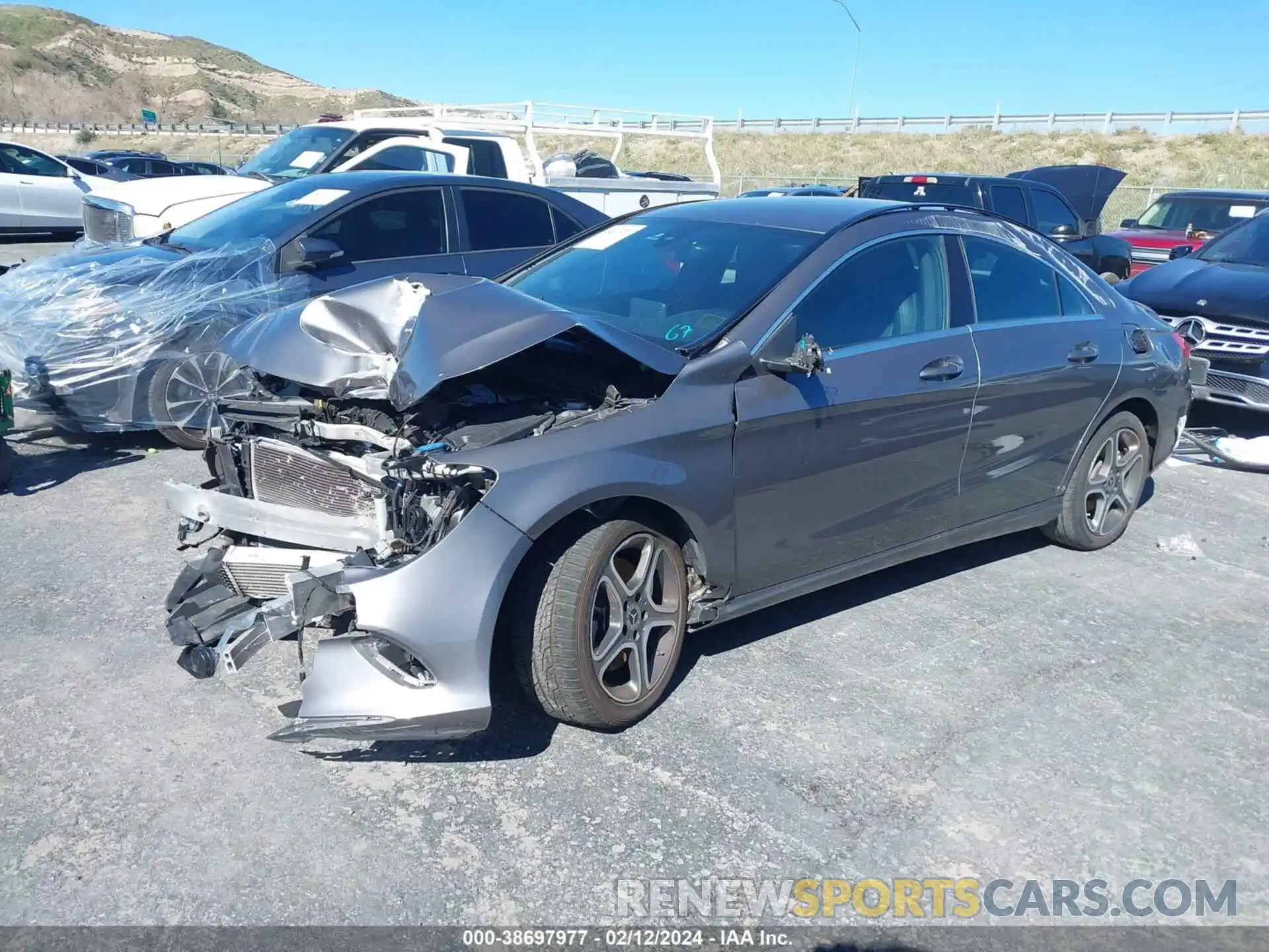 2 Photograph of a damaged car WDDSJ4EB6KN751414 MERCEDES-BENZ CLA 250 2019