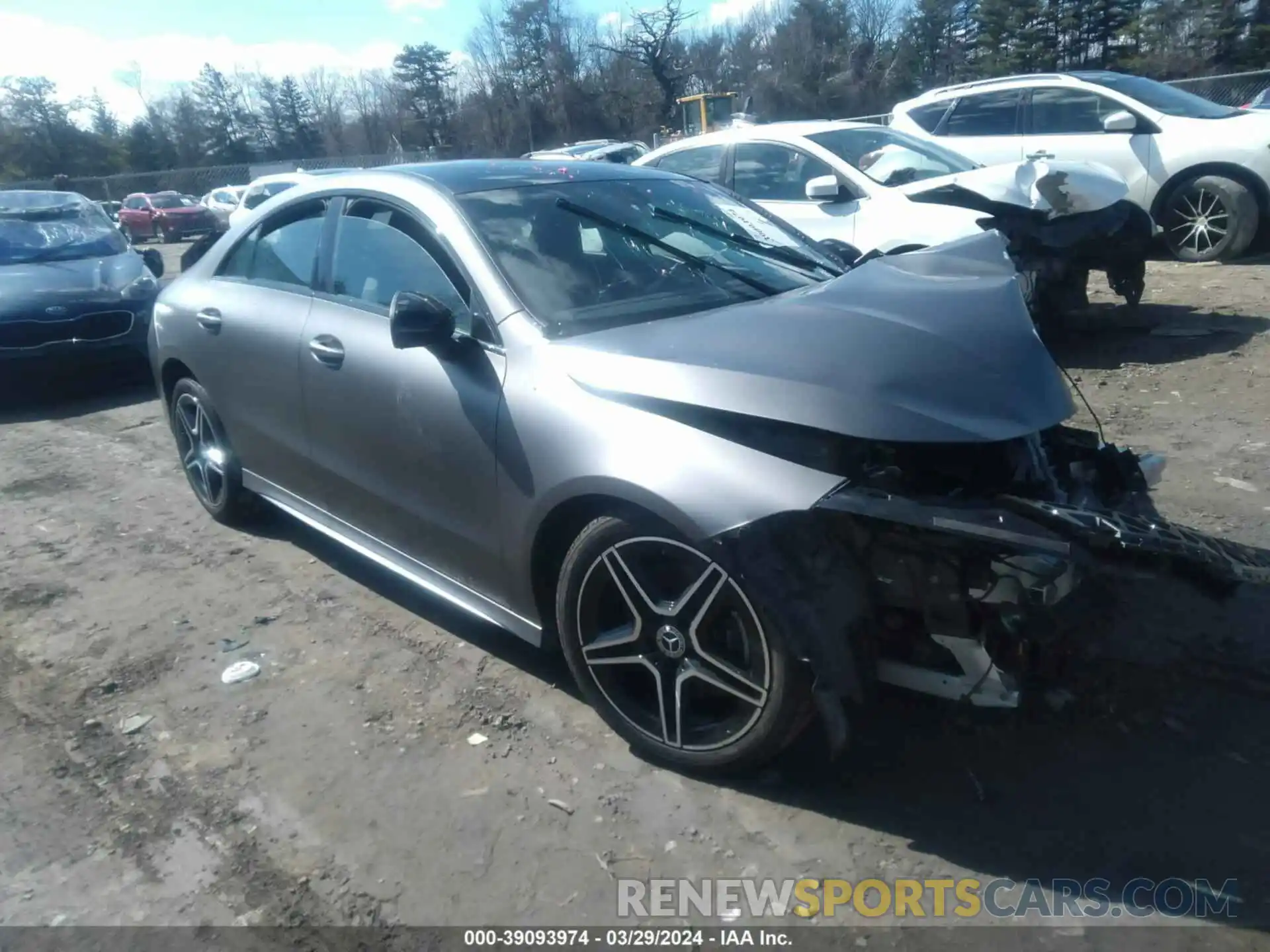 1 Photograph of a damaged car W1K5J4HB6LN115294 MERCEDES-BENZ CLA 250 2020