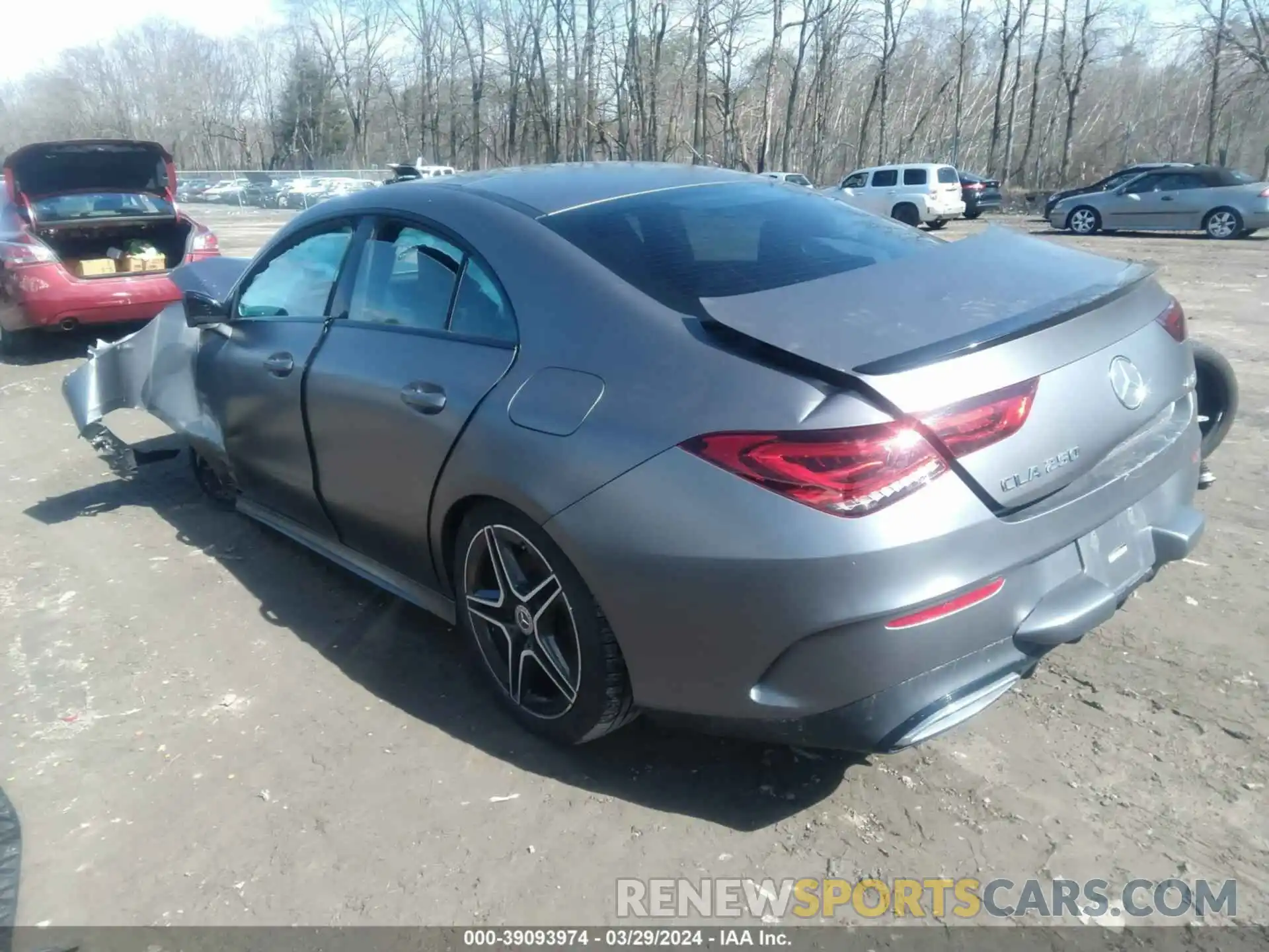 3 Photograph of a damaged car W1K5J4HB6LN115294 MERCEDES-BENZ CLA 250 2020