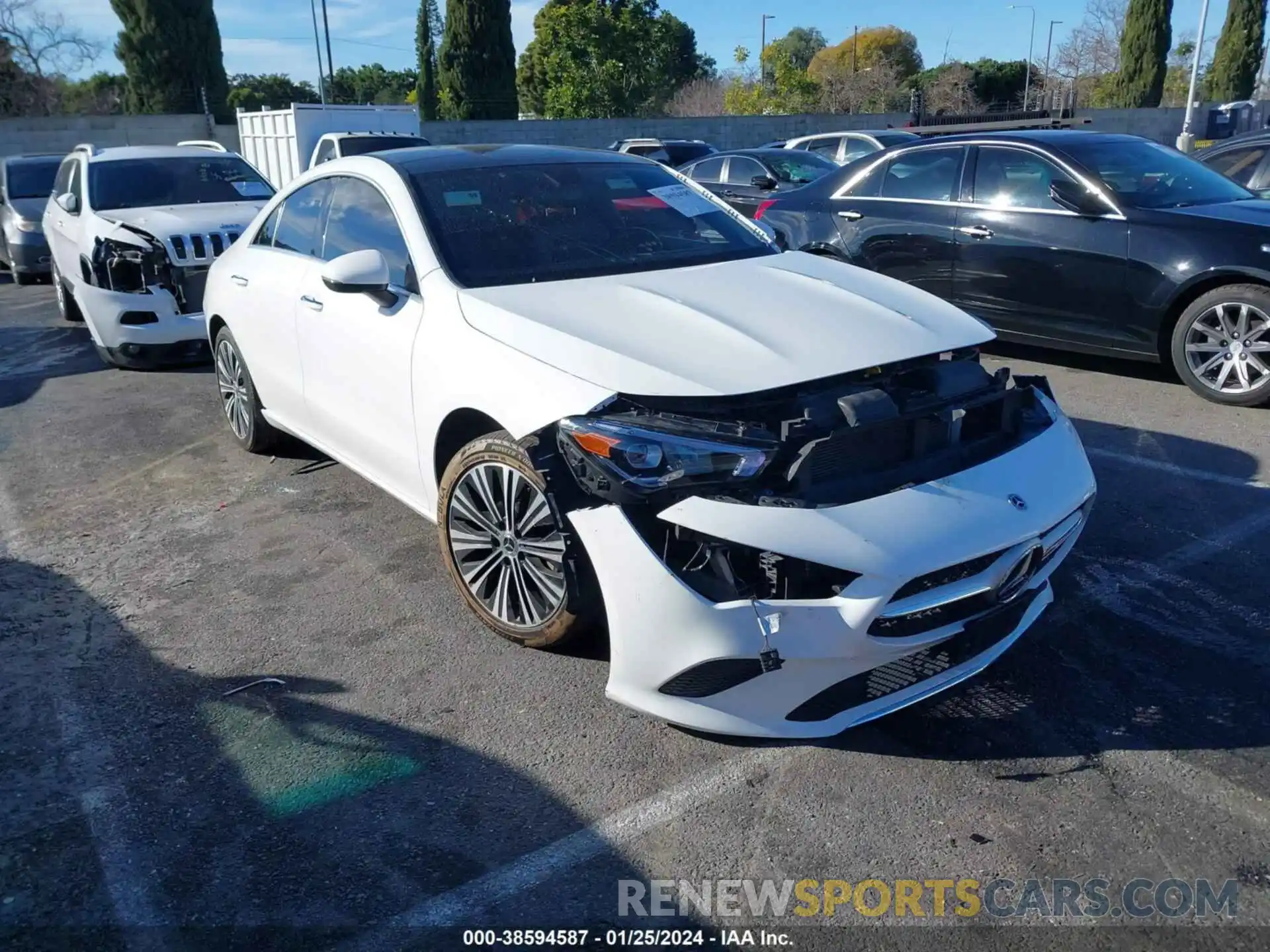 1 Photograph of a damaged car W1K5J4GBXMN165781 MERCEDES-BENZ CLA 250 2021