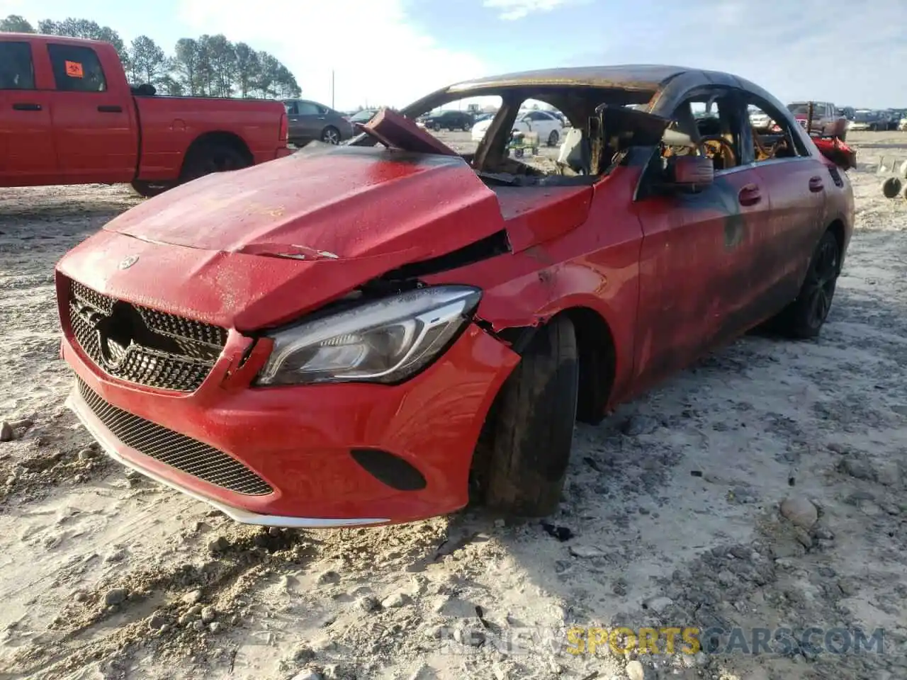 2 Photograph of a damaged car WDDSJ4EB0KN708624 MERCEDES-BENZ CLA-CLASS 2019