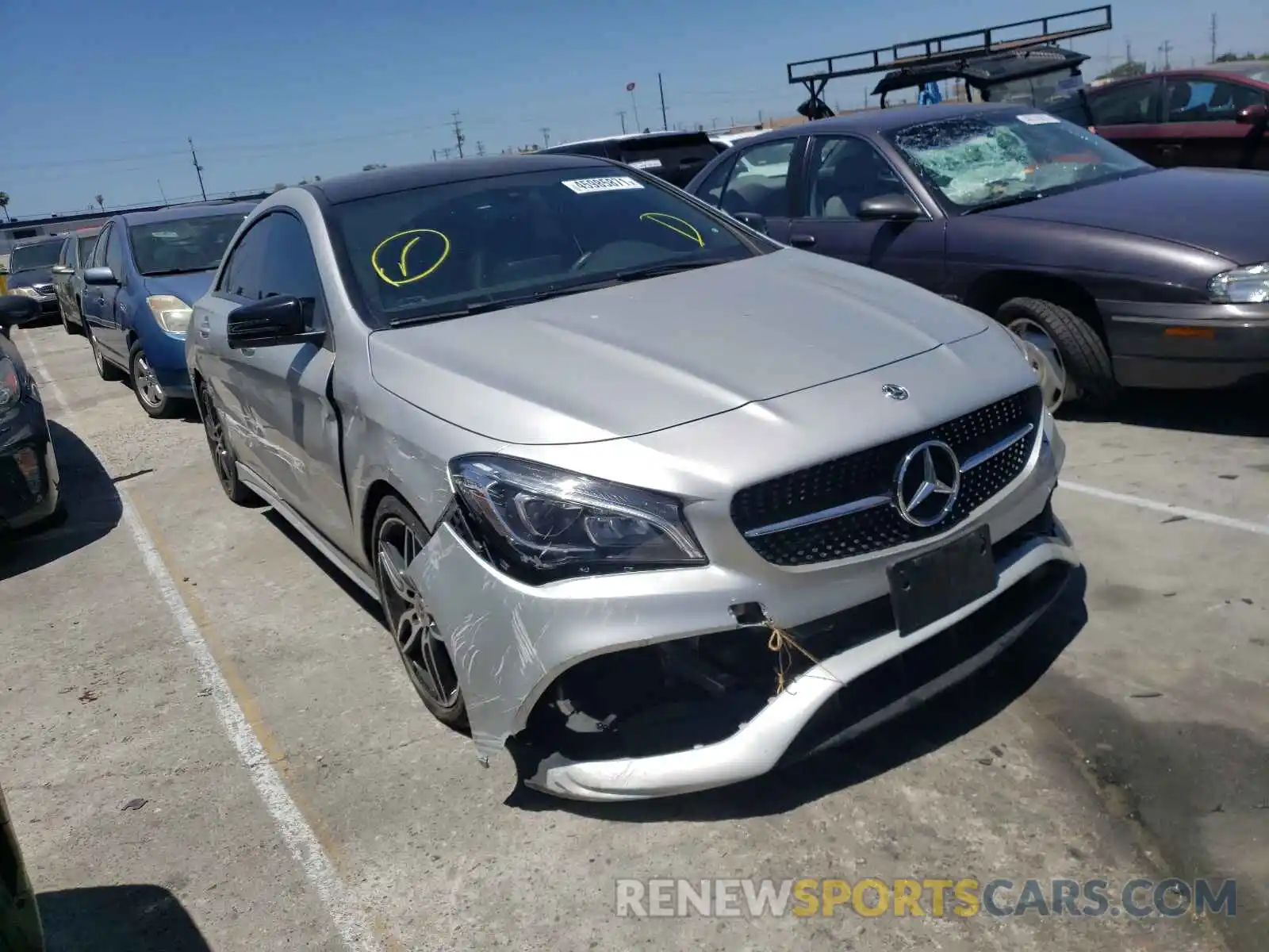 1 Photograph of a damaged car WDDSJ4EB0KN711541 MERCEDES-BENZ CLA-CLASS 2019