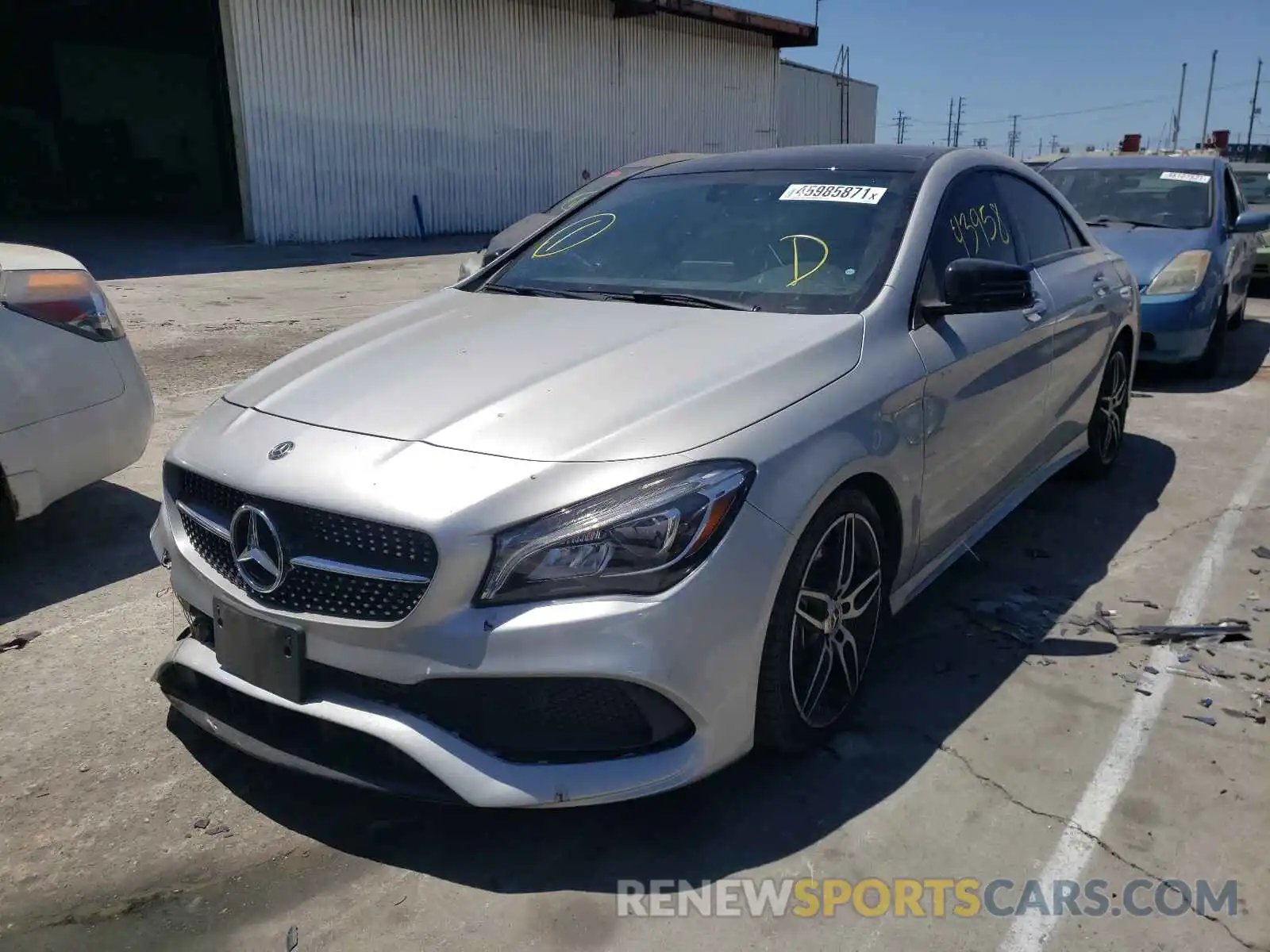 2 Photograph of a damaged car WDDSJ4EB0KN711541 MERCEDES-BENZ CLA-CLASS 2019