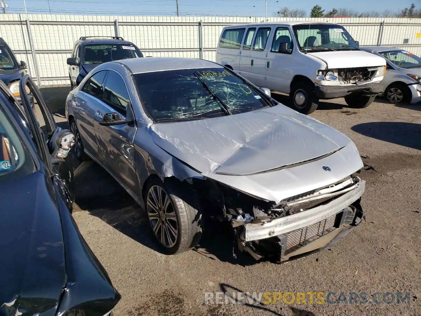 1 Photograph of a damaged car WDDSJ4EB0KN721356 MERCEDES-BENZ CLA-CLASS 2019