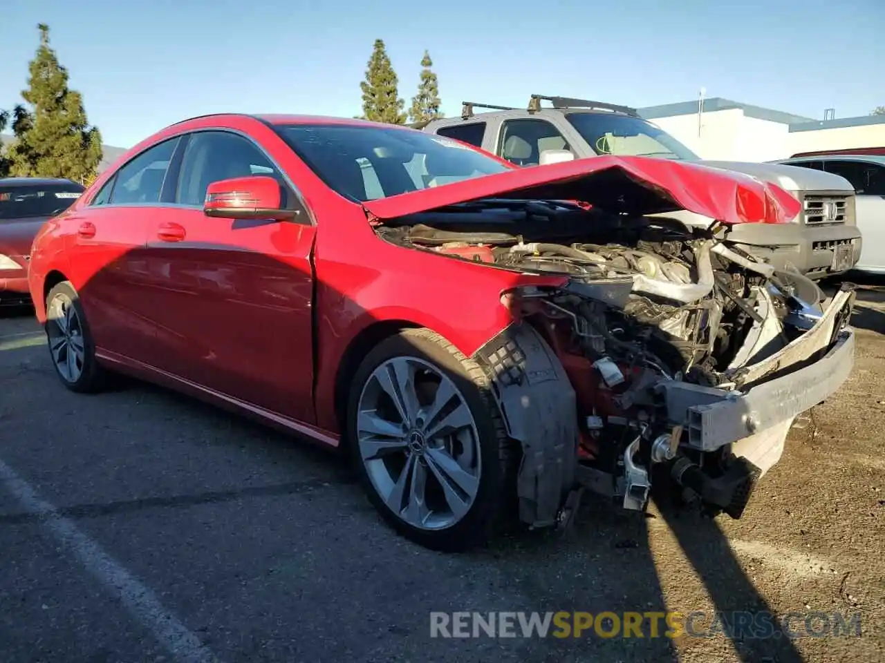 4 Photograph of a damaged car WDDSJ4EB0KN721910 MERCEDES-BENZ CLA-CLASS 2019