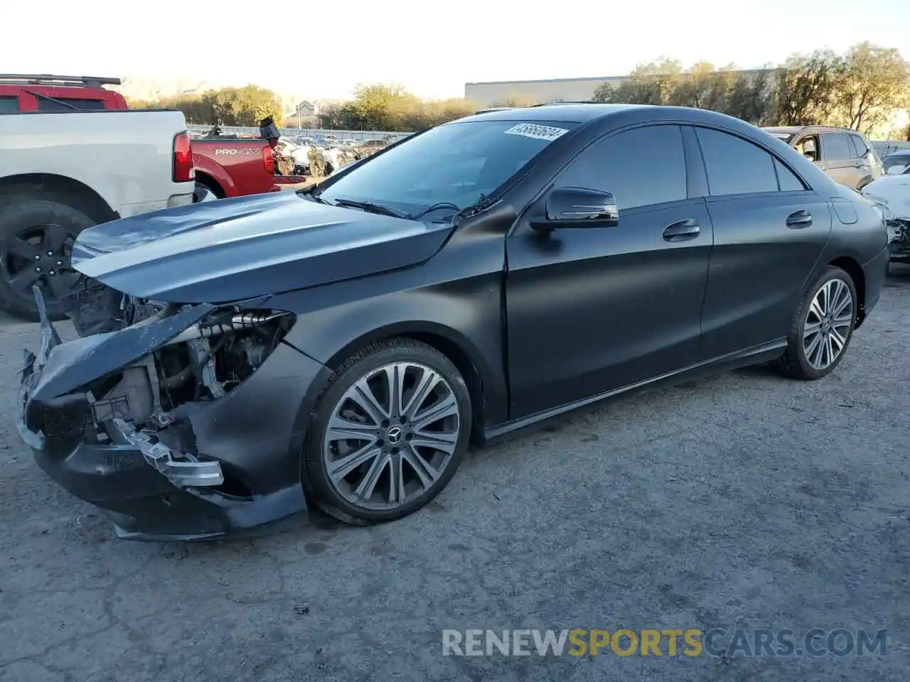 1 Photograph of a damaged car WDDSJ4EB0KN738643 MERCEDES-BENZ CLA-CLASS 2019