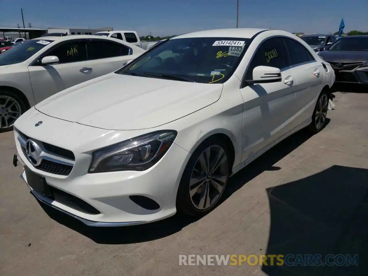 2 Photograph of a damaged car WDDSJ4EB0KN738996 MERCEDES-BENZ CLA-CLASS 2019