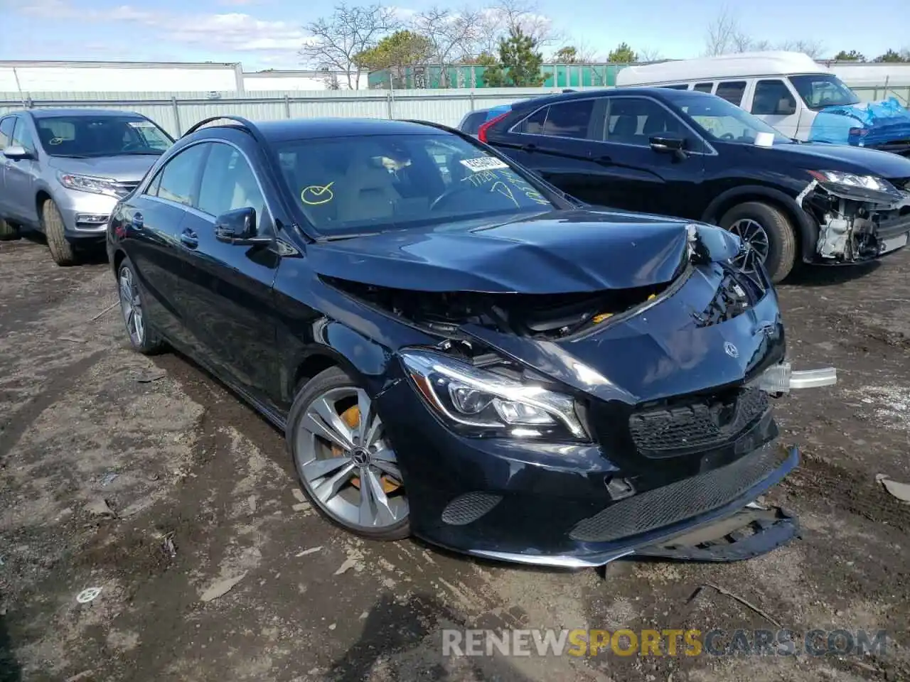 1 Photograph of a damaged car WDDSJ4EB0KN772291 MERCEDES-BENZ CLA-CLASS 2019