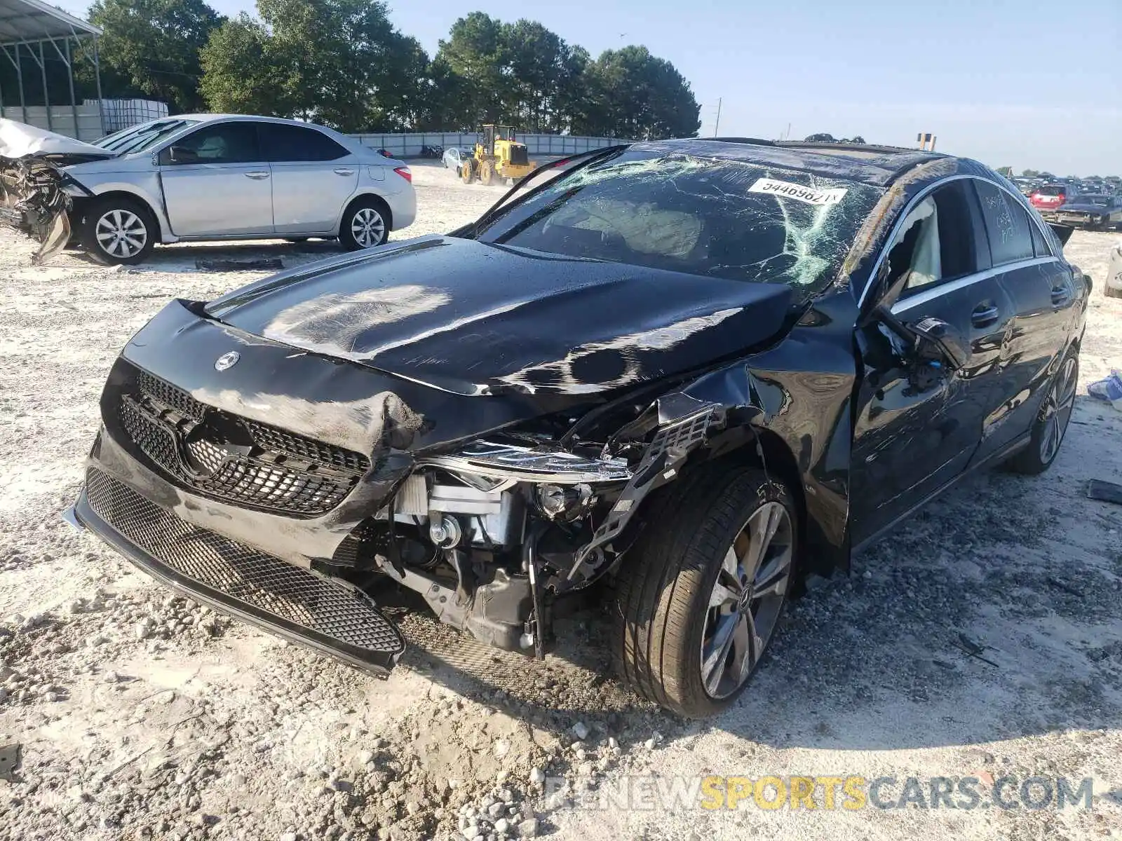 2 Photograph of a damaged car WDDSJ4EB0KN776566 MERCEDES-BENZ CLA-CLASS 2019