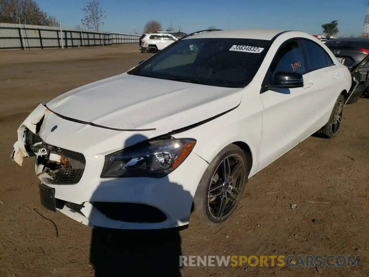 2 Photograph of a damaged car WDDSJ4EB1KN704176 MERCEDES-BENZ CLA-CLASS 2019