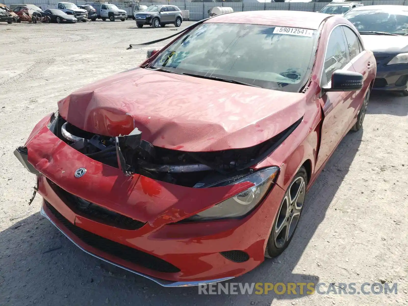 2 Photograph of a damaged car WDDSJ4EB1KN712083 MERCEDES-BENZ CLA-CLASS 2019