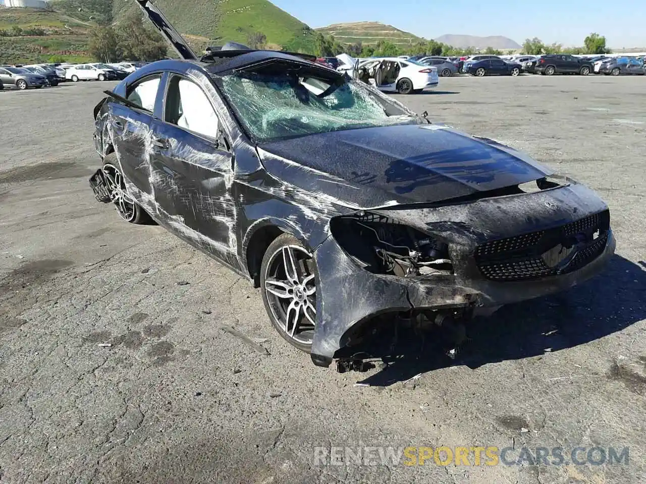 1 Photograph of a damaged car WDDSJ4EB1KN737355 MERCEDES-BENZ CLA-CLASS 2019