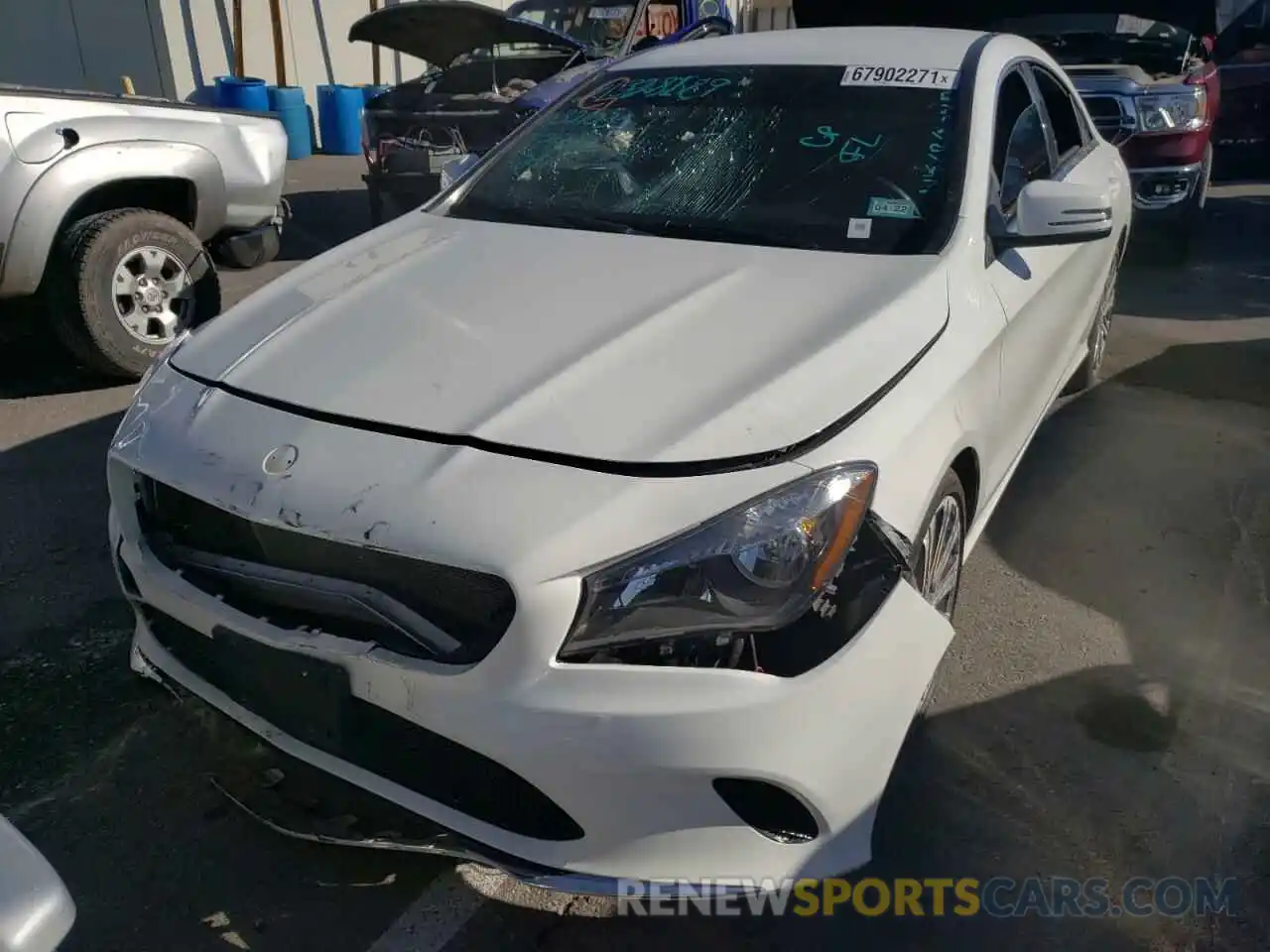 2 Photograph of a damaged car WDDSJ4EB1KN739154 MERCEDES-BENZ CLA-CLASS 2019