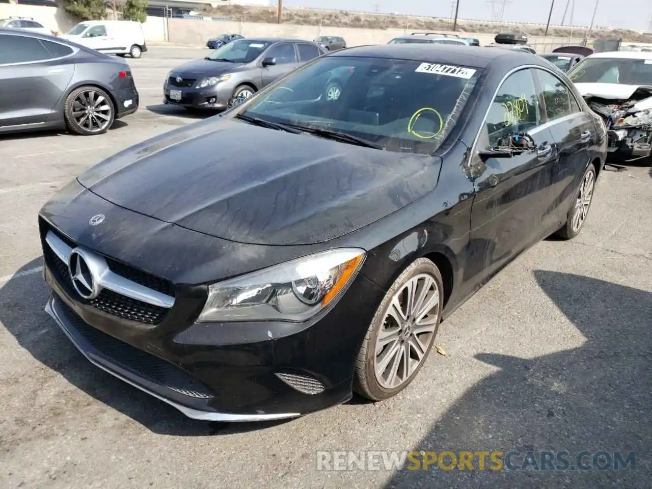 2 Photograph of a damaged car WDDSJ4EB1KN741874 MERCEDES-BENZ CLA-CLASS 2019