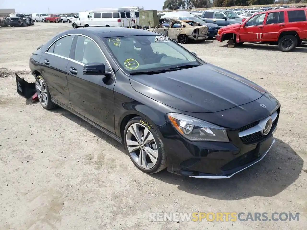 1 Photograph of a damaged car WDDSJ4EB1KN766645 MERCEDES-BENZ CLA-CLASS 2019